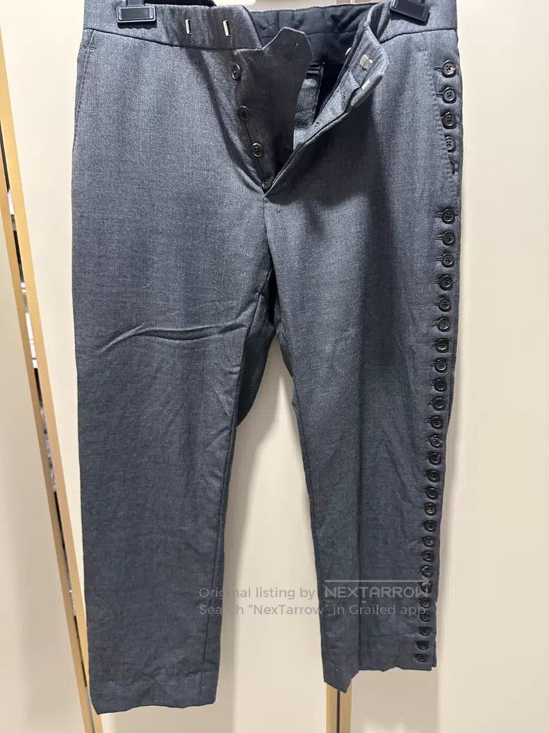 Thom Browne Thom Browne size 1 Mid-rise side button trousers Size US 32 / EU 48 - 2 Thumbnail