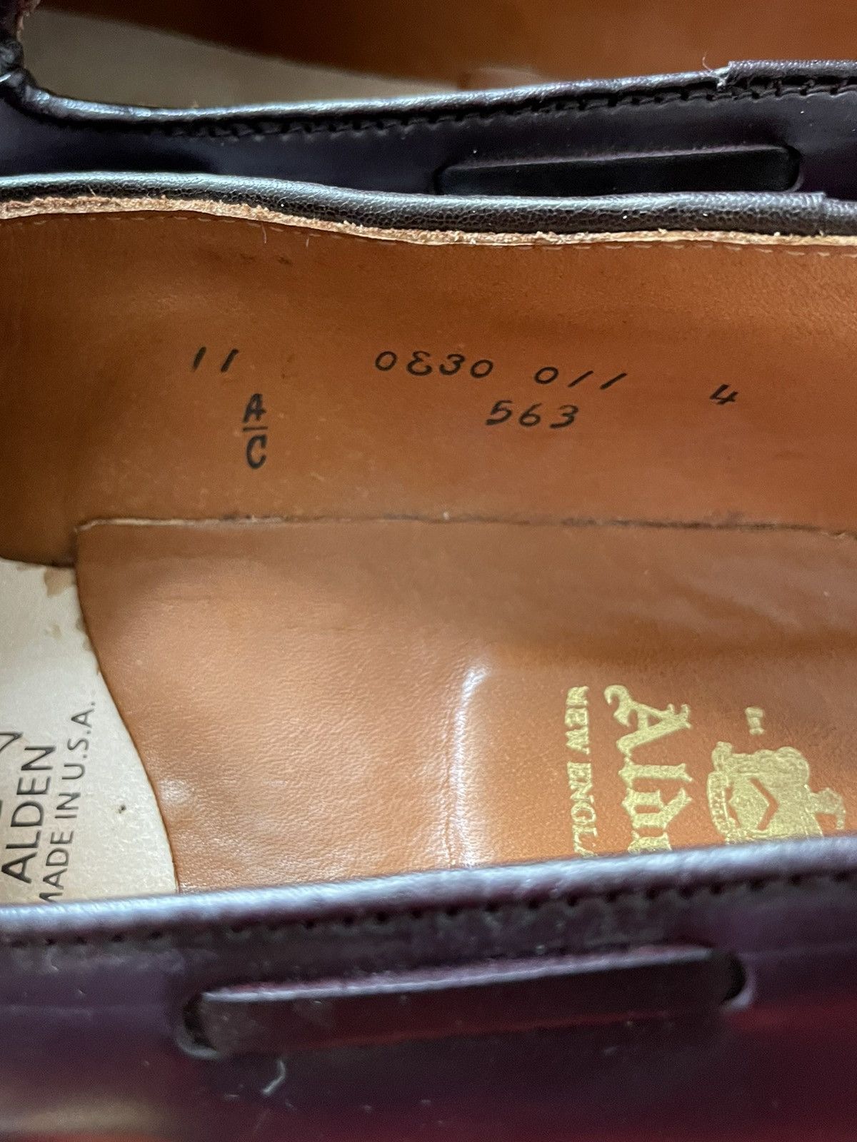 Alden Tassal Mocc Cordovan Size US 11 / EU 44 - 5 Thumbnail