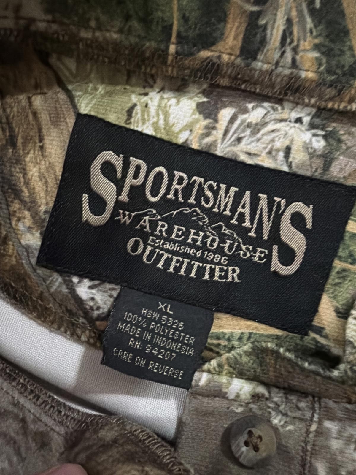 Other Vintage Camo Hunting Henley Hunting Polyester Pullover XL Size US XL / EU 56 / 4 - 3 Thumbnail