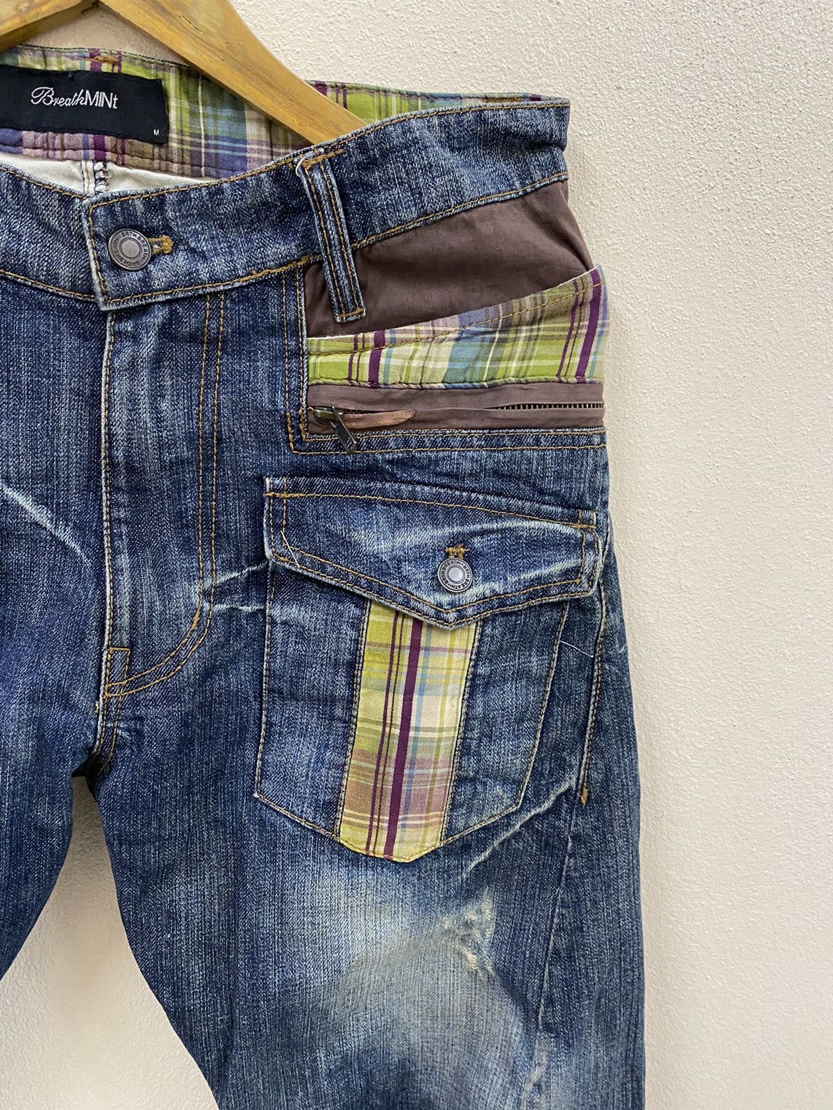 Japanese Brand Vtg Breathmint Denim Double Waist Multi Pocket Size US 34 / EU 50 - 4 Thumbnail