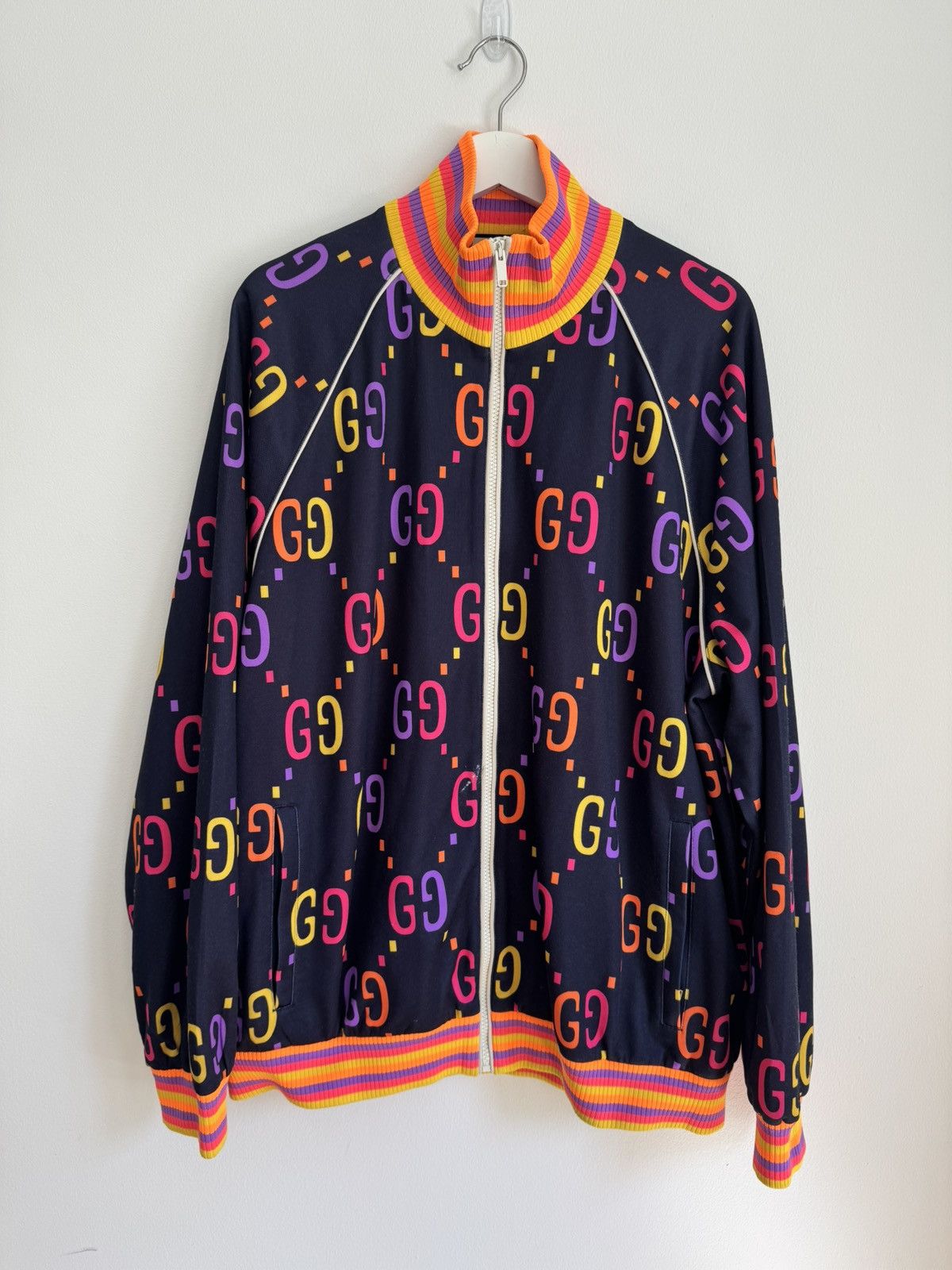 Gucci Gucci Monogram Track Jacket Size US XL / EU 56 / 4 - 1 Thumbnail