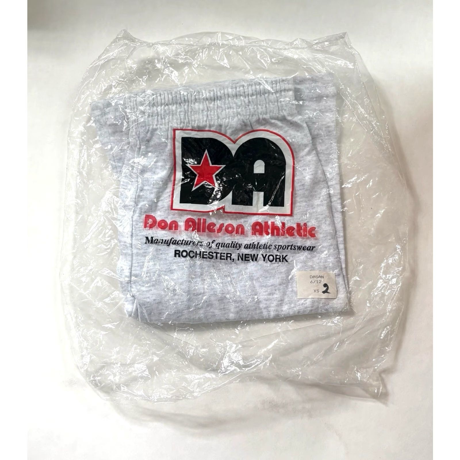 Vintage VINTAGE Alleson Athletic Shorts Mens XS 90s Gray Deadstock NWOT United States 100% Cotton Athletic Compression 11" Waist 11.5" Rise 5" Inseam Mens Size US 27 - 2 Thumbnail