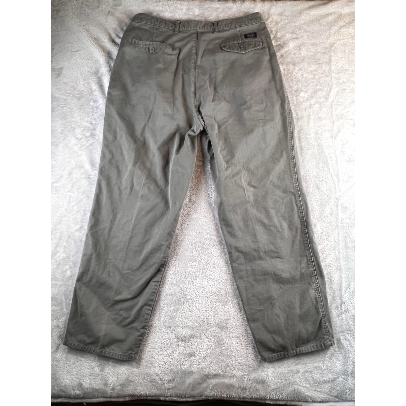 Dockers VINTAGE DOCKERS Chino Pants Mens 36x31 Green Straight Preppy Casual Business Workwear 5-Pocket Design Jeans Style Pants Mens Size US 36 / EU 52 - 2 Thumbnail