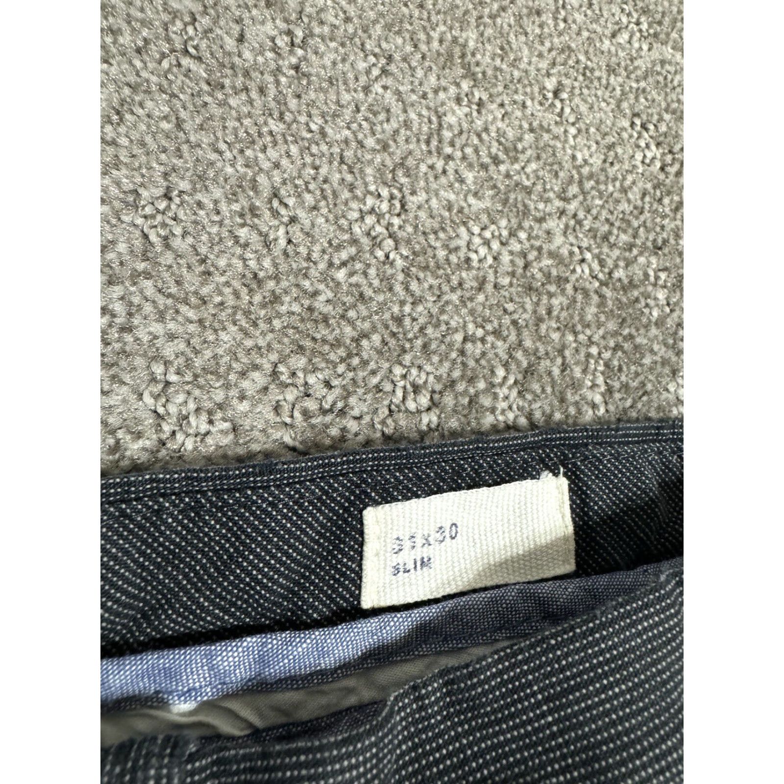 Gap Gap Slim Chino Pants 31x30 Gray Solid Casual Mens Size US 31 - 5 Thumbnail