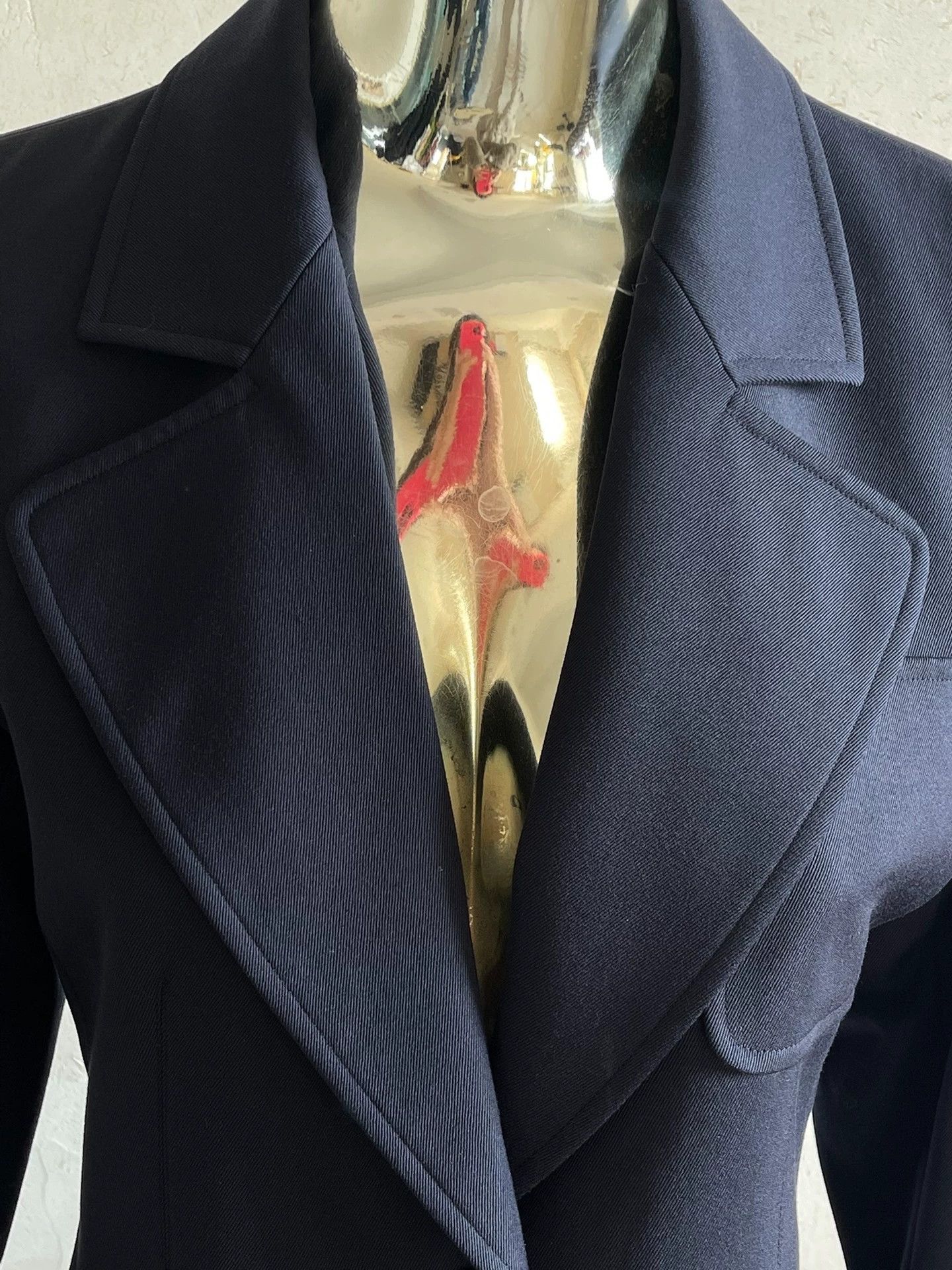 Yves Saint Laurent YSL Vintage Old Money Floral Bud Tailored Blazer Size M / US 6-8 / IT 42-44 - 4 Thumbnail