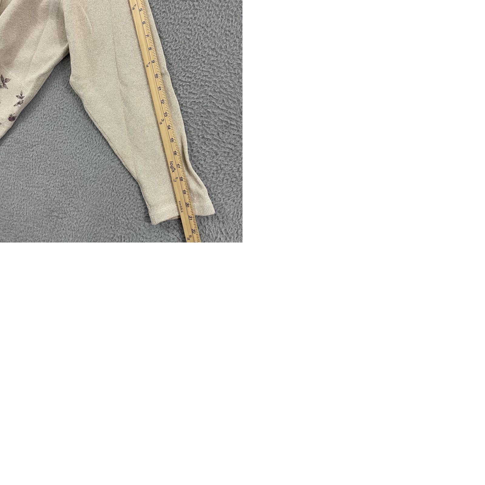 Vintage VINTAGE Woolrich Cardigan Sweater Women Large Casual Knit Button Collared Ivory Geometric 80s 90s Size M / US 6-8 / IT 42-44 - 9 Thumbnail