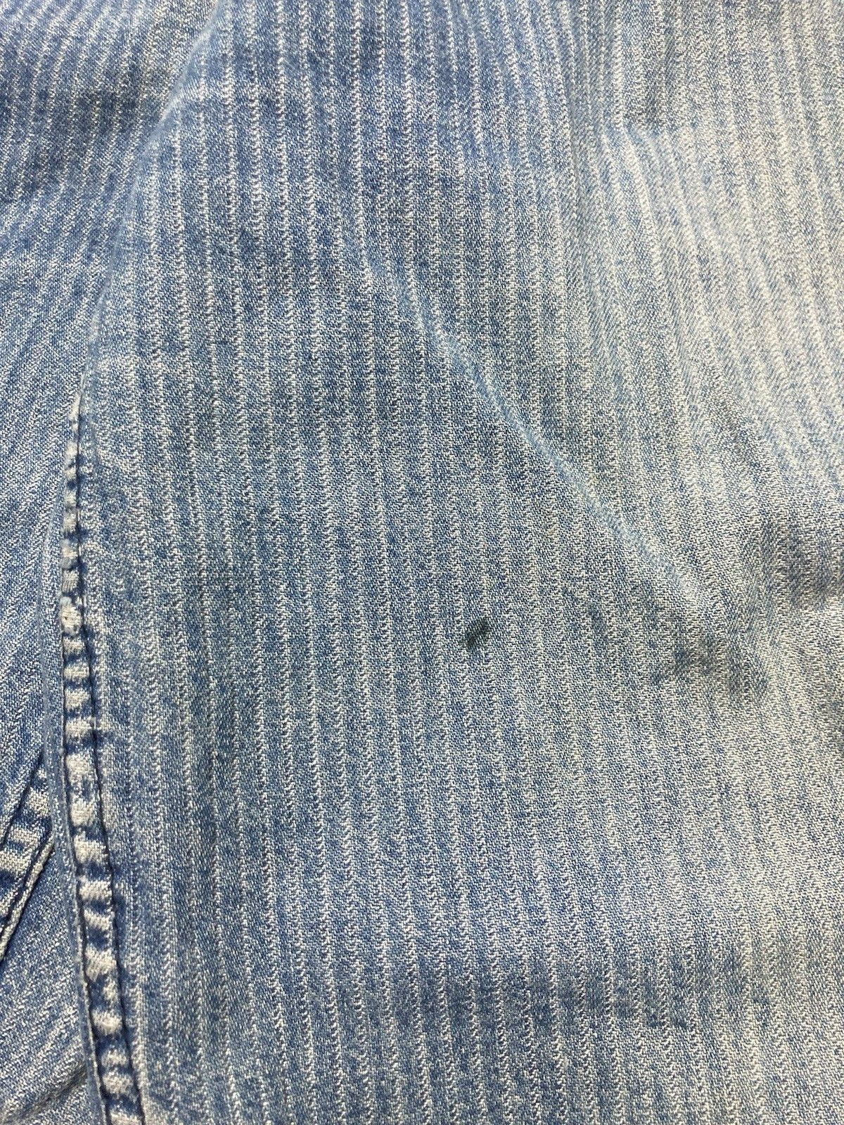 Levi's × Vintage 70s Levis jeans pinstripe white tab tapered women 24x26.5 Size 24" / US 00 / IT 34 - 8 Thumbnail