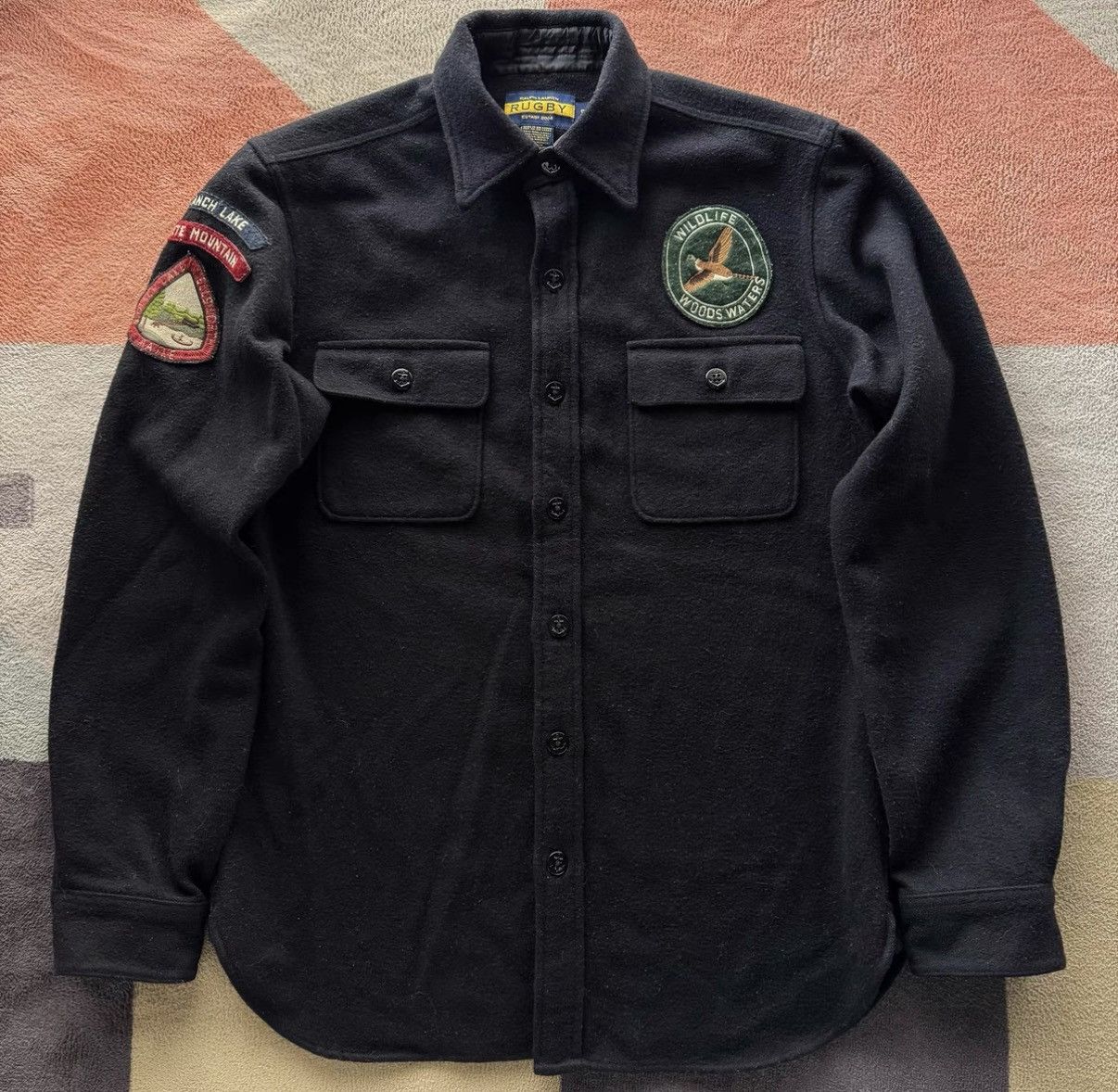 Polo Ralph Lauren RL Rugby Ralph Lauren Outdoor Hiking Wool Shirt K22 Size US S / EU 44-46 / 1 - 1 Thumbnail