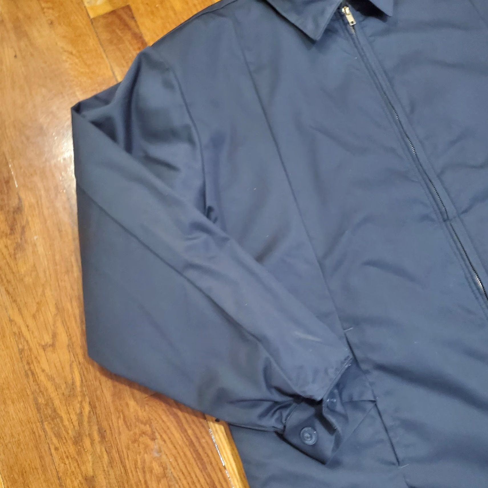 Vintage WearGuard Aramark Jacket Mens 1XL Tall Navy Blue Quilted Lined Warm Work Coat Size US XL / EU 56 / 4 - 3 Thumbnail