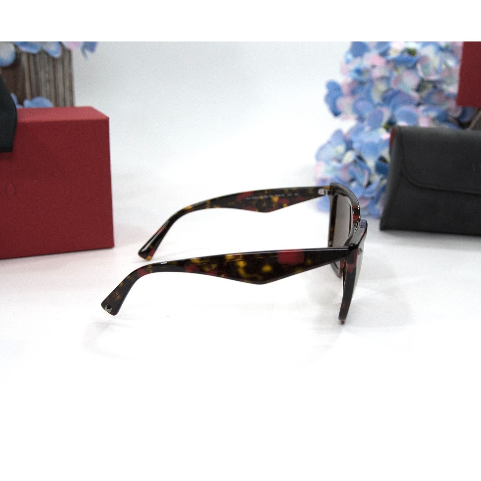 Valentino Valentino VA4084 Red Tortoise VLTN Logo Sunglasses NWT Case Size ONE SIZE - 5 Thumbnail