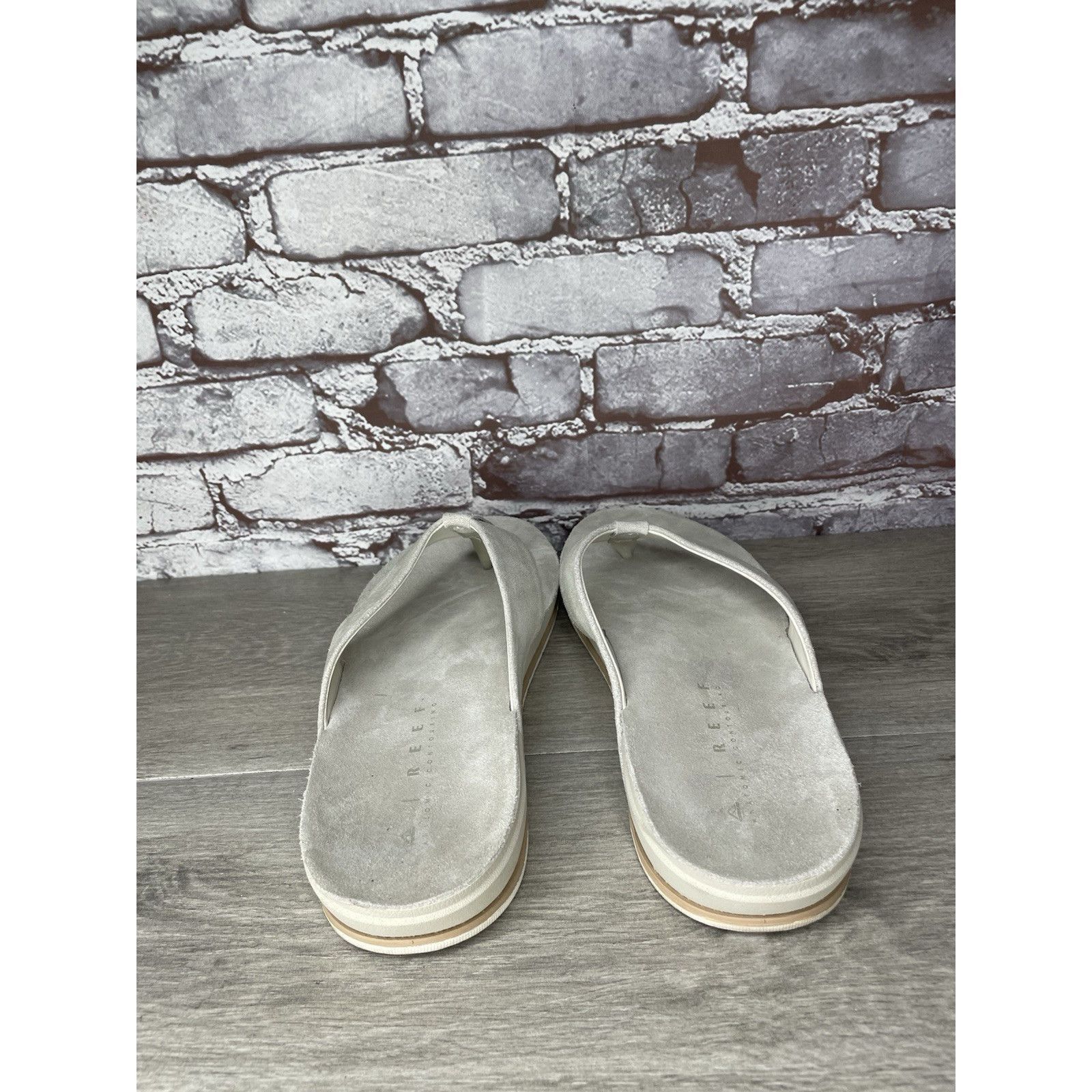REEF REEF OJAI Gray Suede Leather Cushion Comfort FlipFlops Sanda Size US 12 / EU 45 - 5 Thumbnail