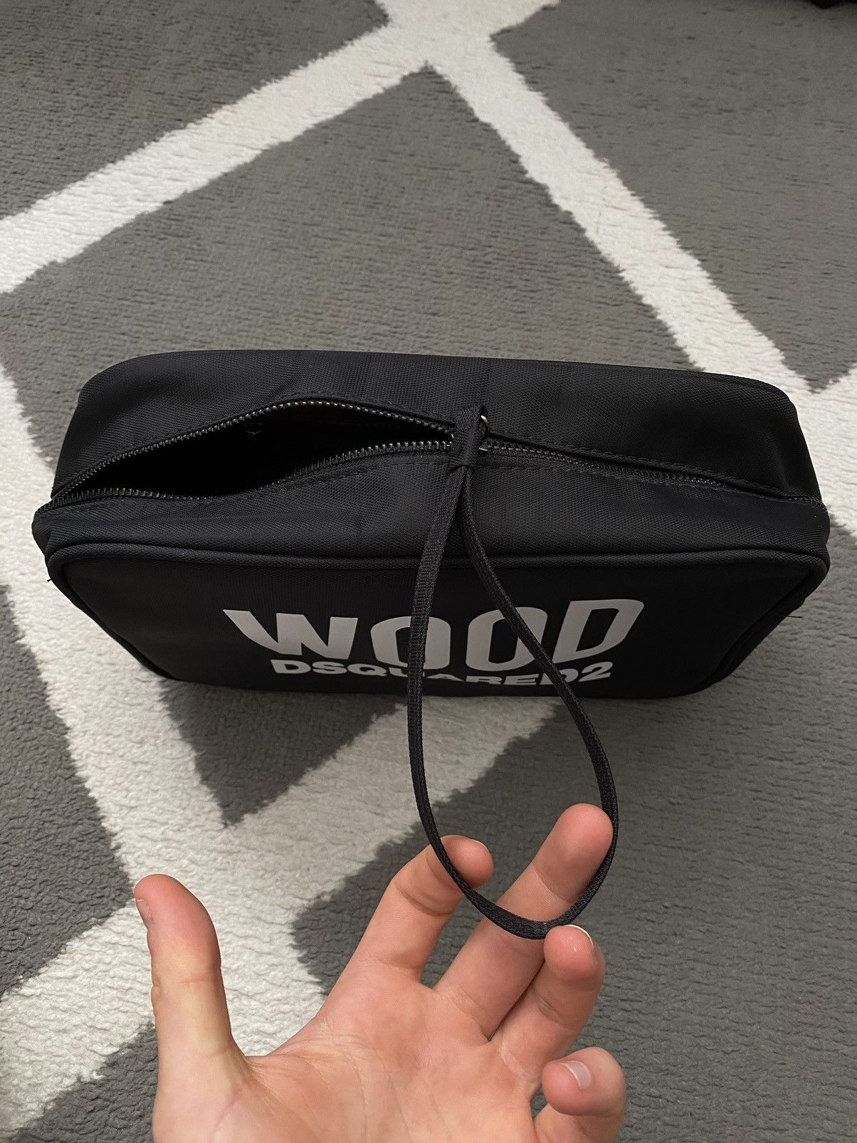 Designer × Dsquared2 Dsquared2 DSQ2 Wood Pouch Toiletry Bag Size ONE SIZE - 4 Thumbnail