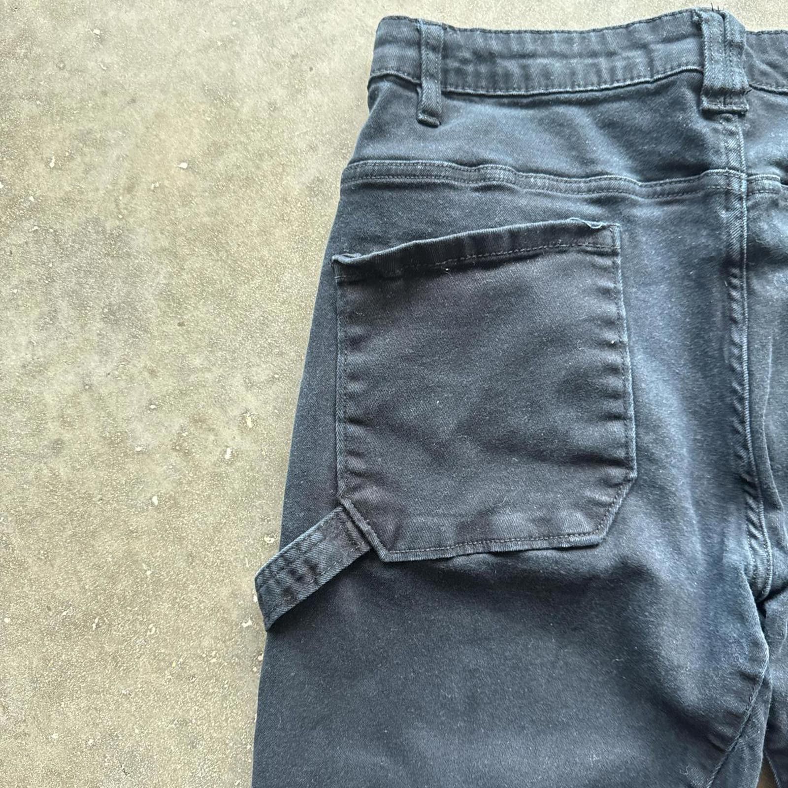 Caterpillar Black Caterpillar Carpenter Cargo Straight Leg Pants Size US 36 / EU 52 - 4 Thumbnail