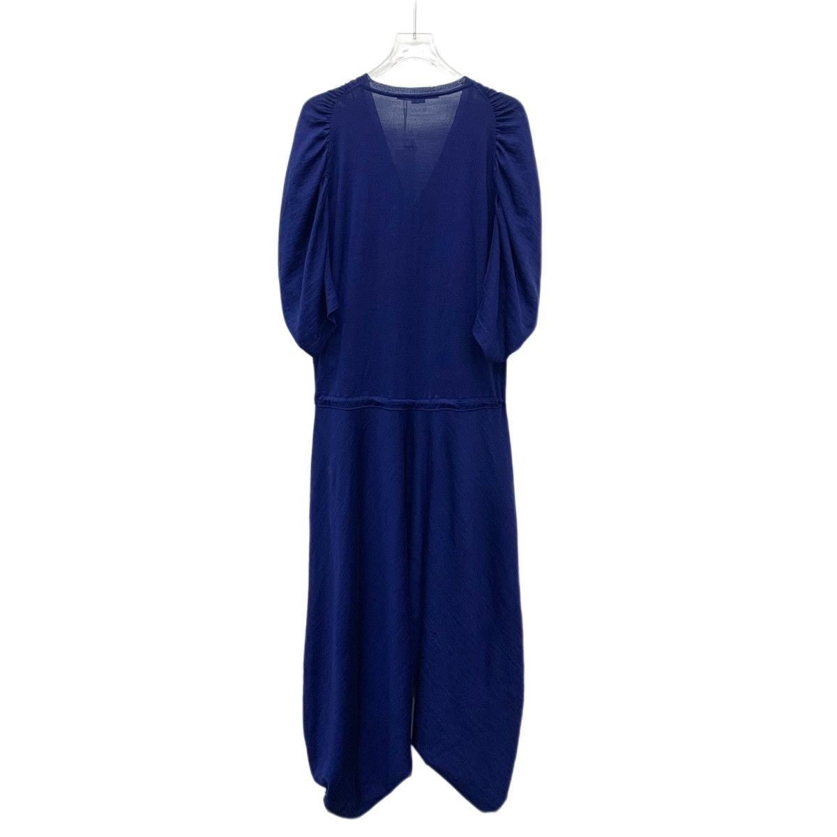 Stella McCartney Stella McCartney Dark Blue V-neck Waist Knit Dress K26WX Size S / US 4 / IT 40 - 2 Thumbnail