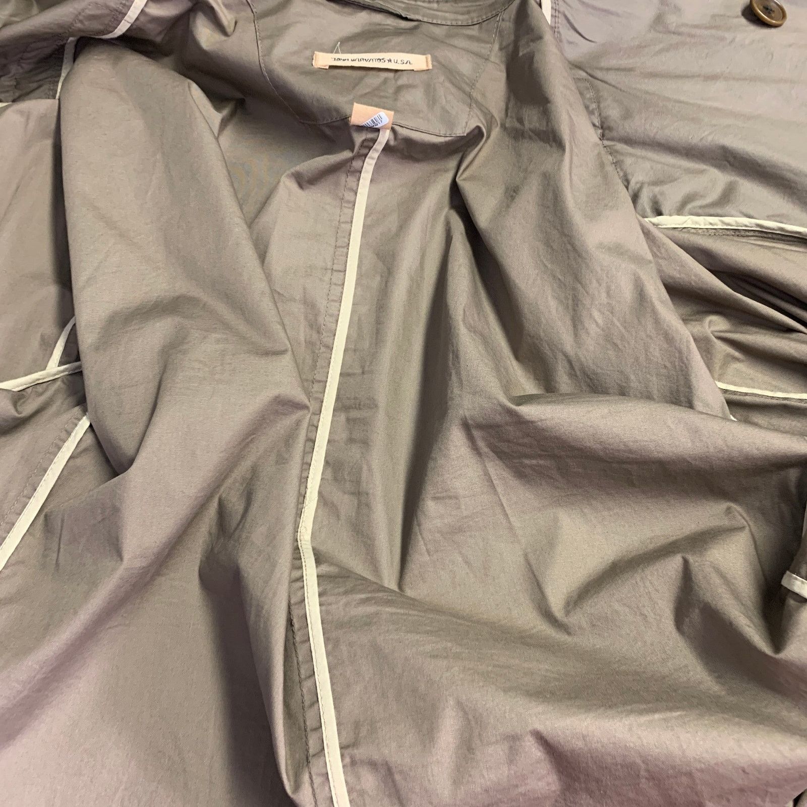 John Varvatos JOHN VARVATOS STAR Size L Cotton Double Breasted Trenchcoat Size US L / EU 52-54 / 3 - 6 Thumbnail