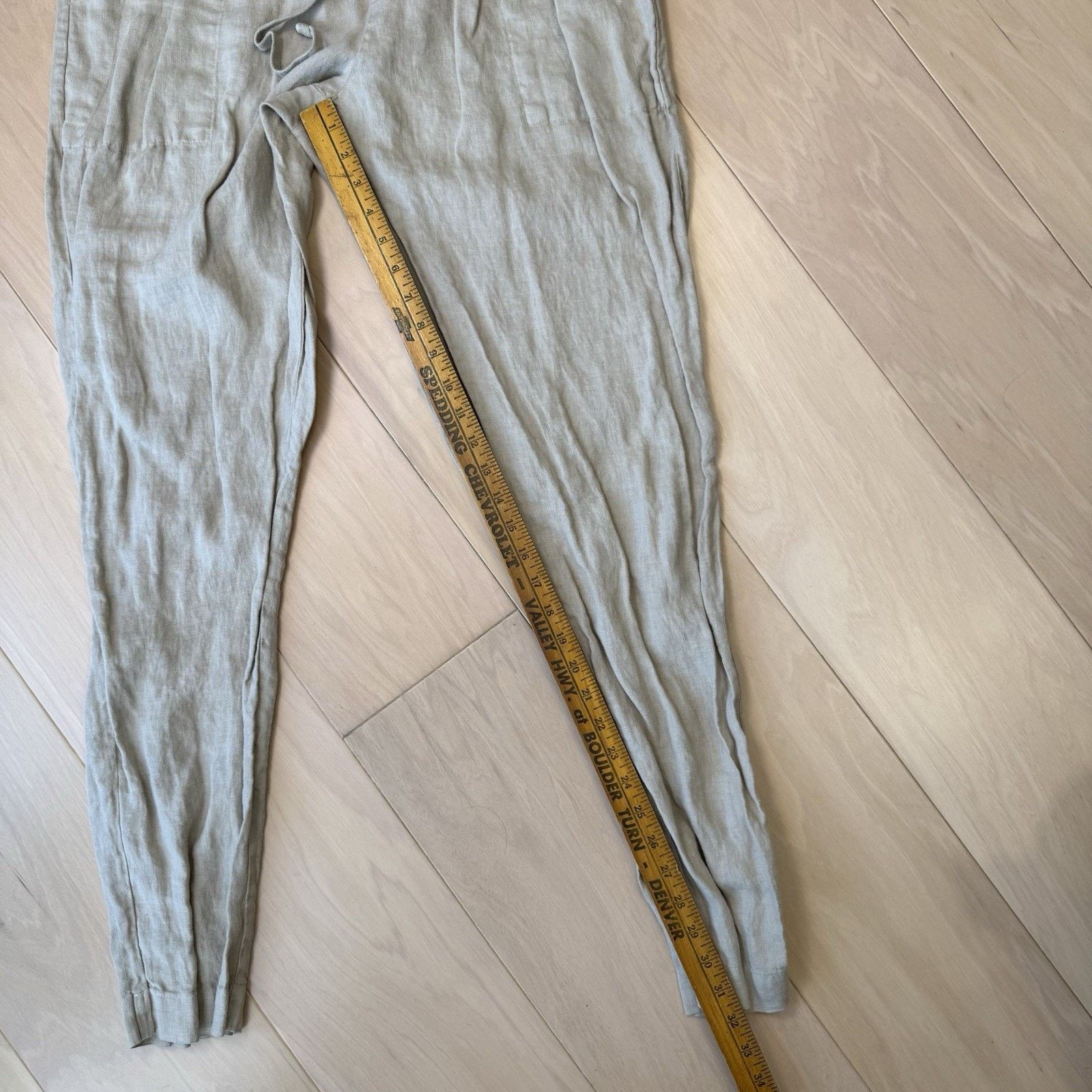 Enza Costa Enza Costa Linen Pants Women's 4 Beige Minimalist California Size 27" / US 4 / IT 40 - 7 Thumbnail
