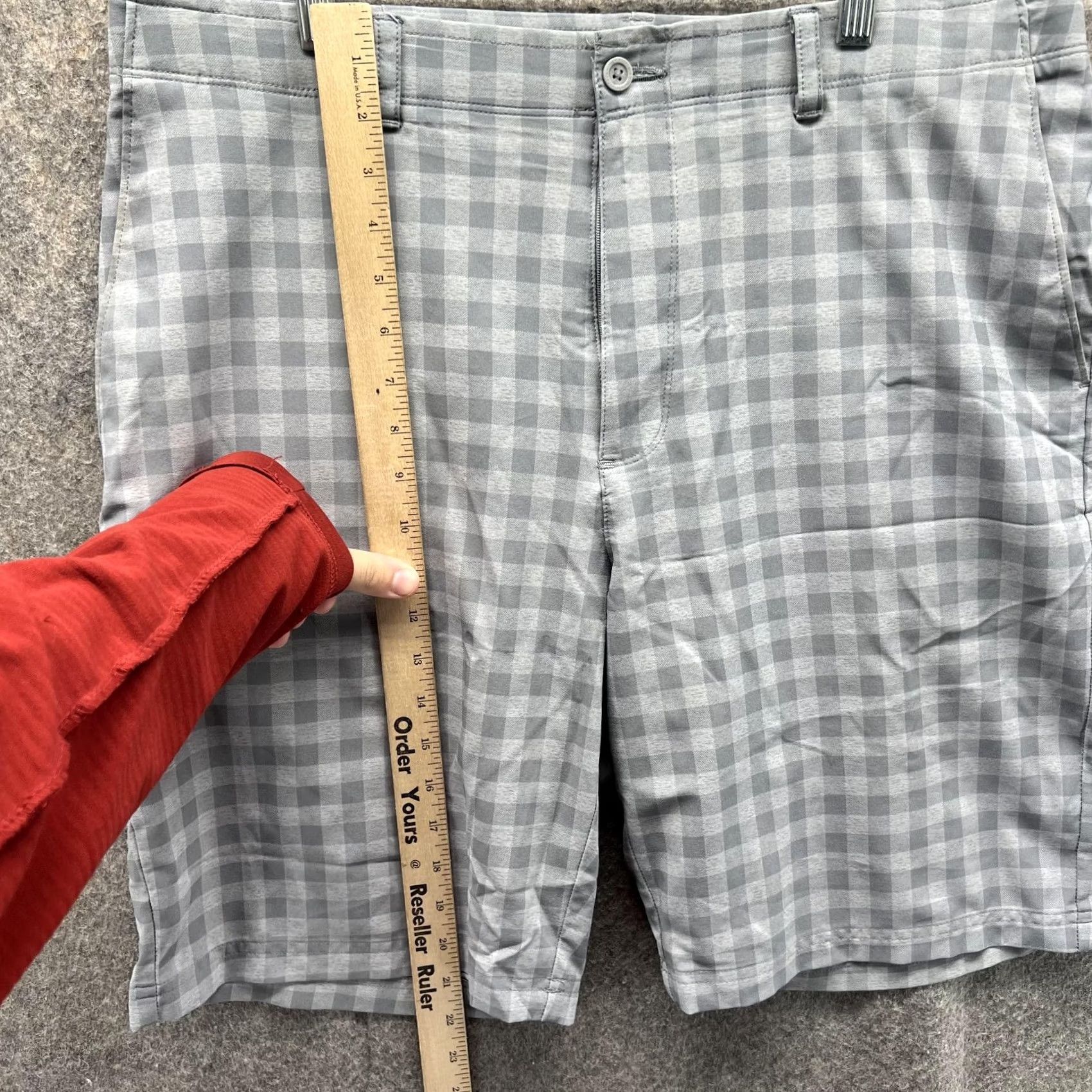 Vintage Jack Nicklaus Shorts Men 36 Gray Chino Flat Front Polyester Casual Vintage No Size US 36 / EU 52 - 6 Thumbnail