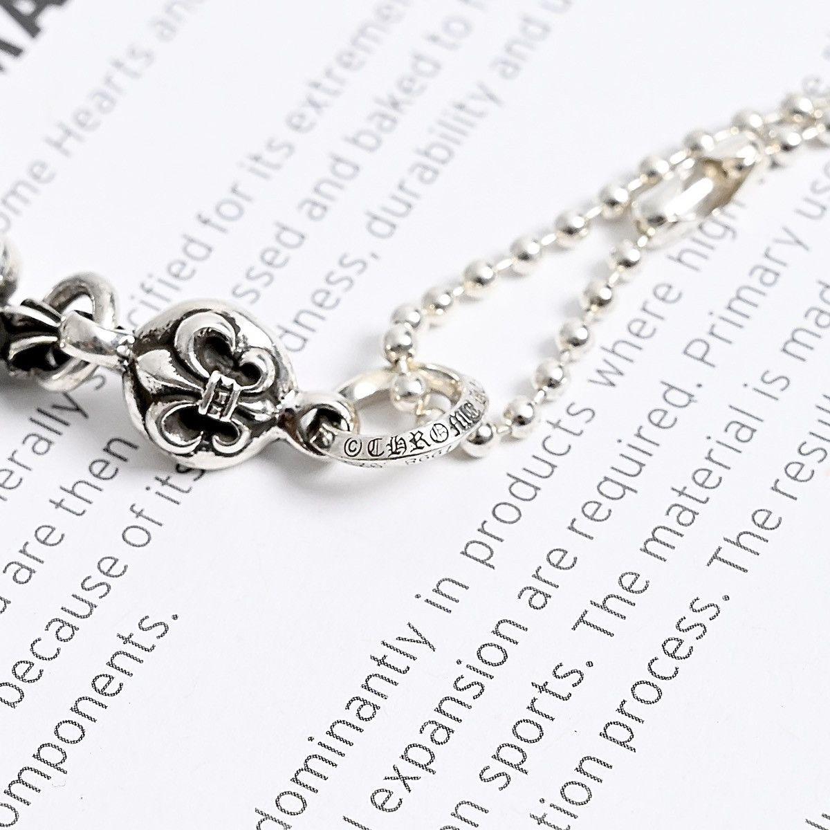 Chrome Hearts CHROME HEARTS ONE BALL BS FLEUR SILVER NECKLACE Size ONE SIZE - 5 Thumbnail