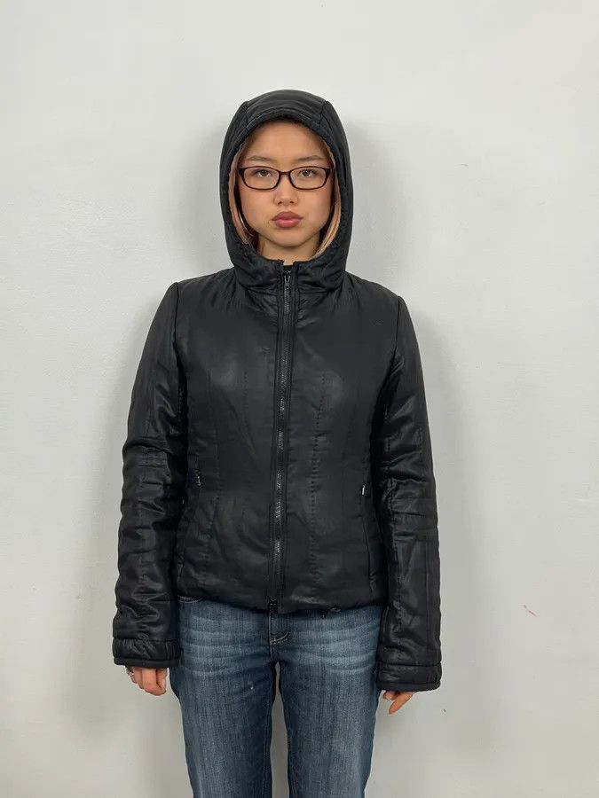 Prada AW2007 Prada Black Shiny Hooded Puffer Jacket Size S / US 4 / IT 40 - 2 Thumbnail