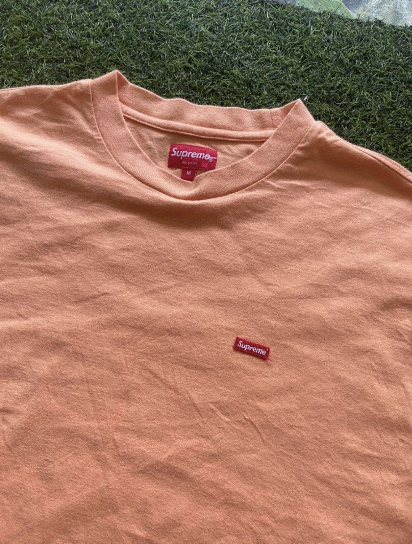 Supreme Supreme Small Box L/S Tee Peach Men's Size US M / EU 48-50 / 2 - 2 Thumbnail