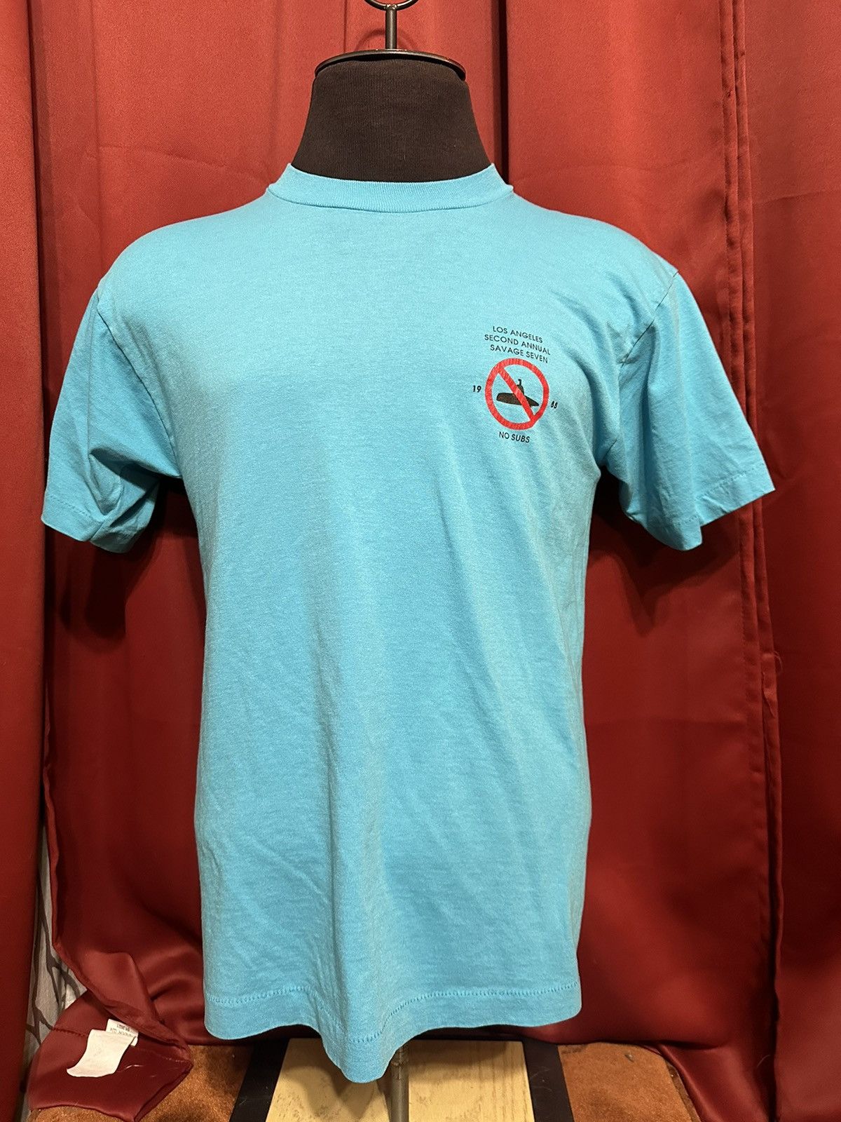 Vintage Vintage Savage Seven Tshirt 80’s Los Angeles Marathon Grail Size US L / EU 52-54 / 3 - 2 Thumbnail