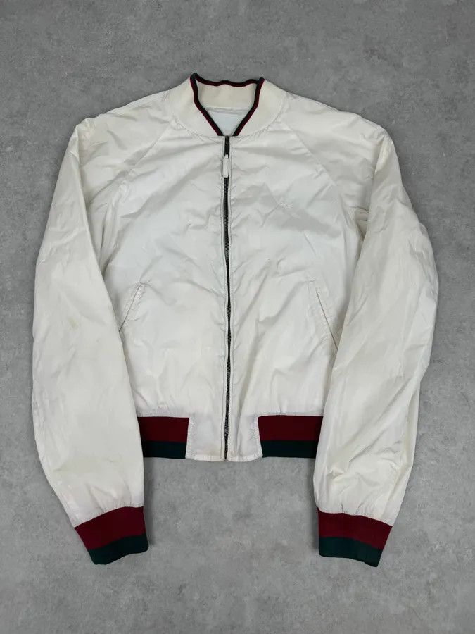 Gucci 2000s Gucci Creamy White Signature Jacket Size US M / EU 48-50 / 2 - 1 Thumbnail