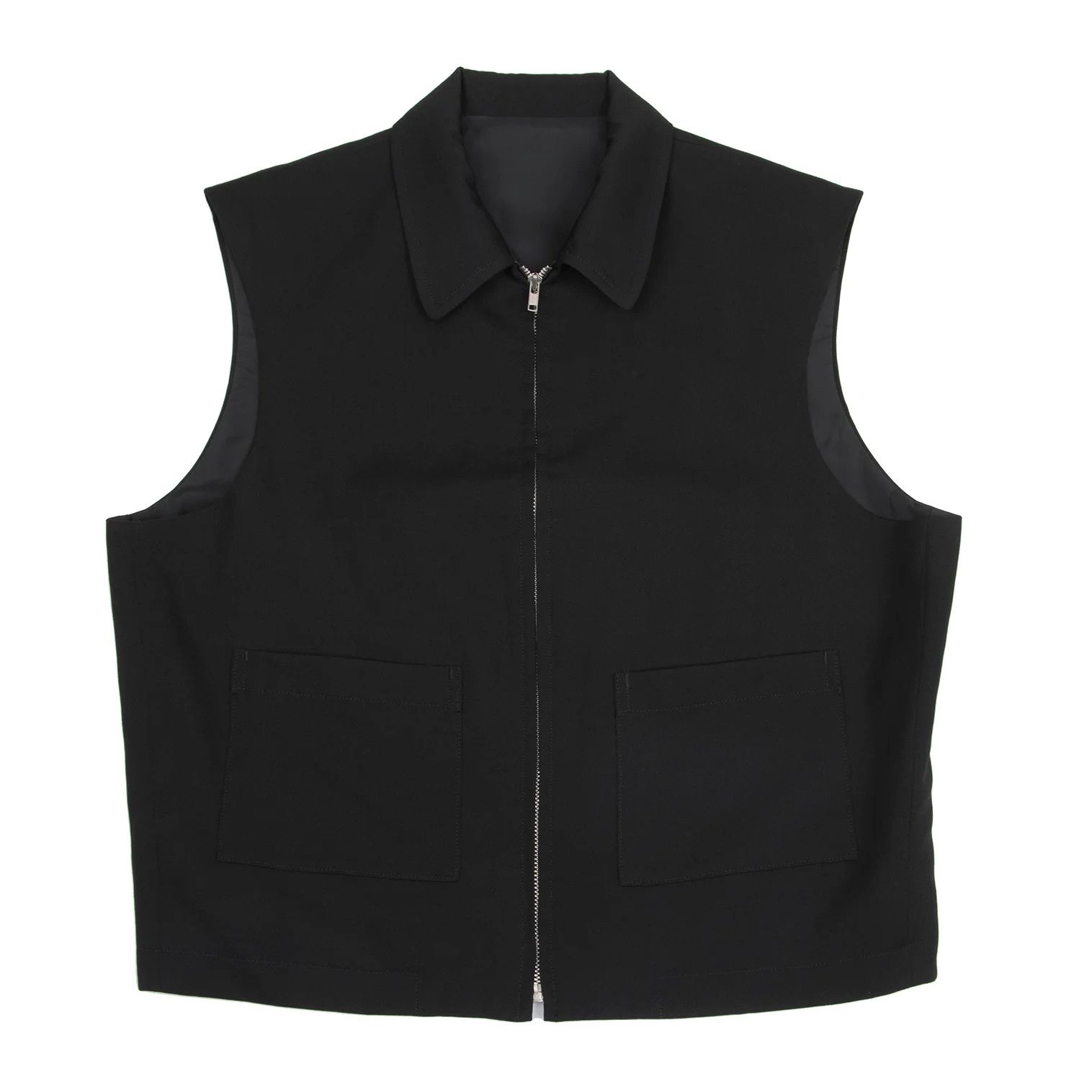 Yohji Yamamoto Yohji Yamamoto Wool Gabardine Zip Vest Size US M / EU 48-50 / 2 - 1 Thumbnail