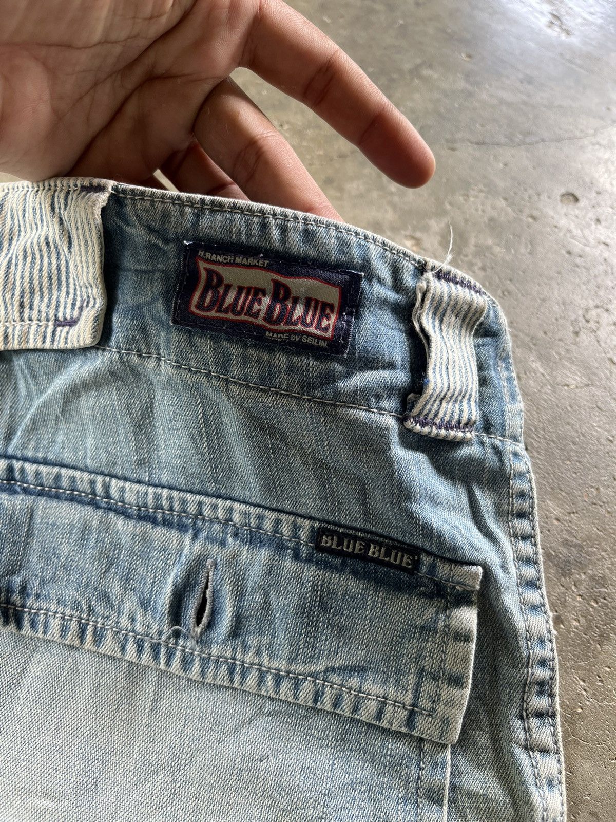Blue Blue Japan × Japanese Brand × Vintage 🔥Blue Blue Japan Bushpants Custom Shorts Denim Pants Size US 31 - 8 Thumbnail