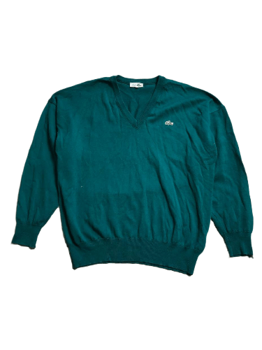 Lacoste Vintage Lacoste V-Neck Sweater Size M Size M / US 6-8 / IT 42-44 - 1 Thumbnail