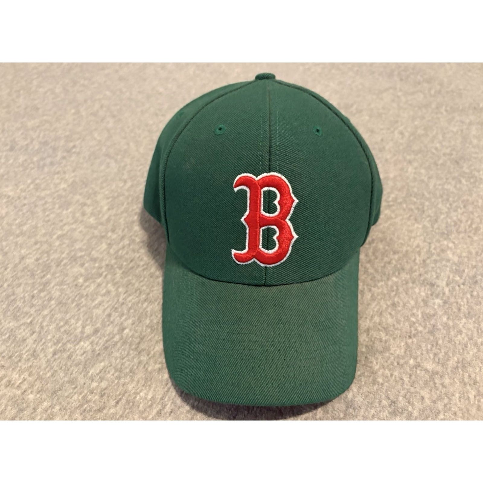 Vintage VINTAGE Green Baseball Cap Hat Twins Enterprise Inc. Men One Size Adjustable Velcro Back Boston Red Sox Shamrock Wool Shamrock Size ONE SIZE - 2 Thumbnail