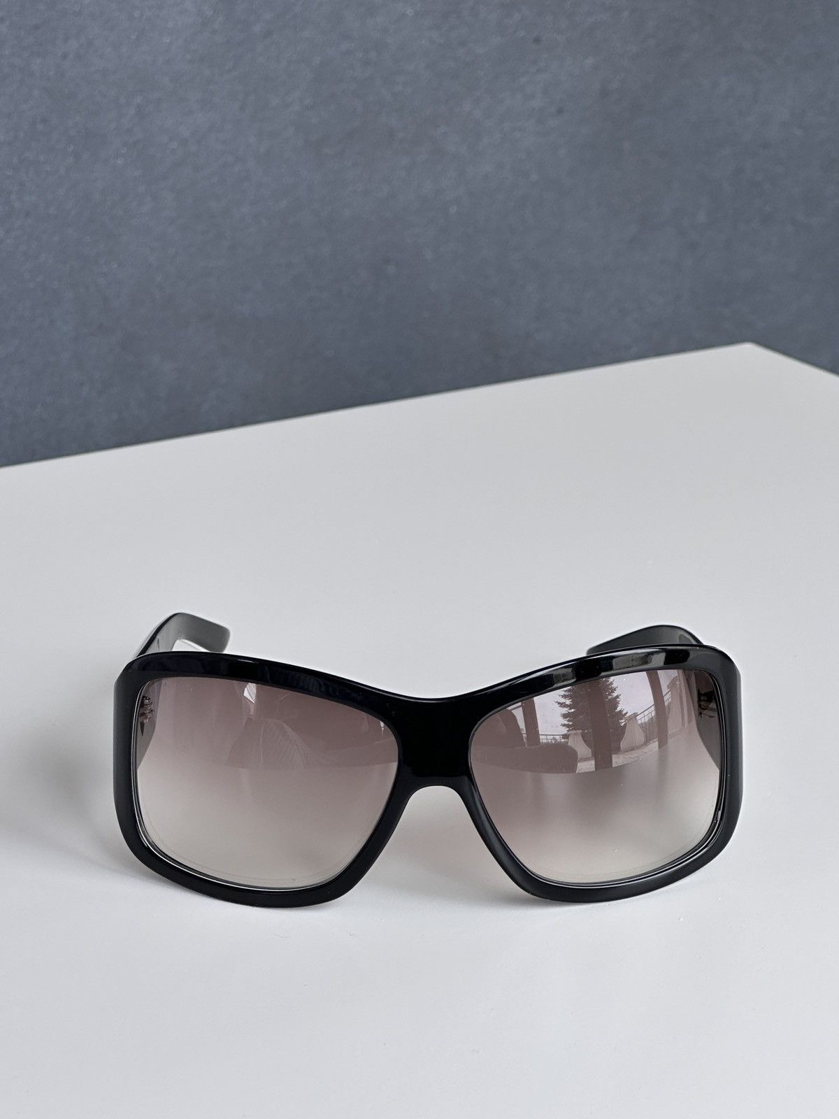 DIOR Heart Logo LovinglyDior 1 Sunglasses Black Y2K