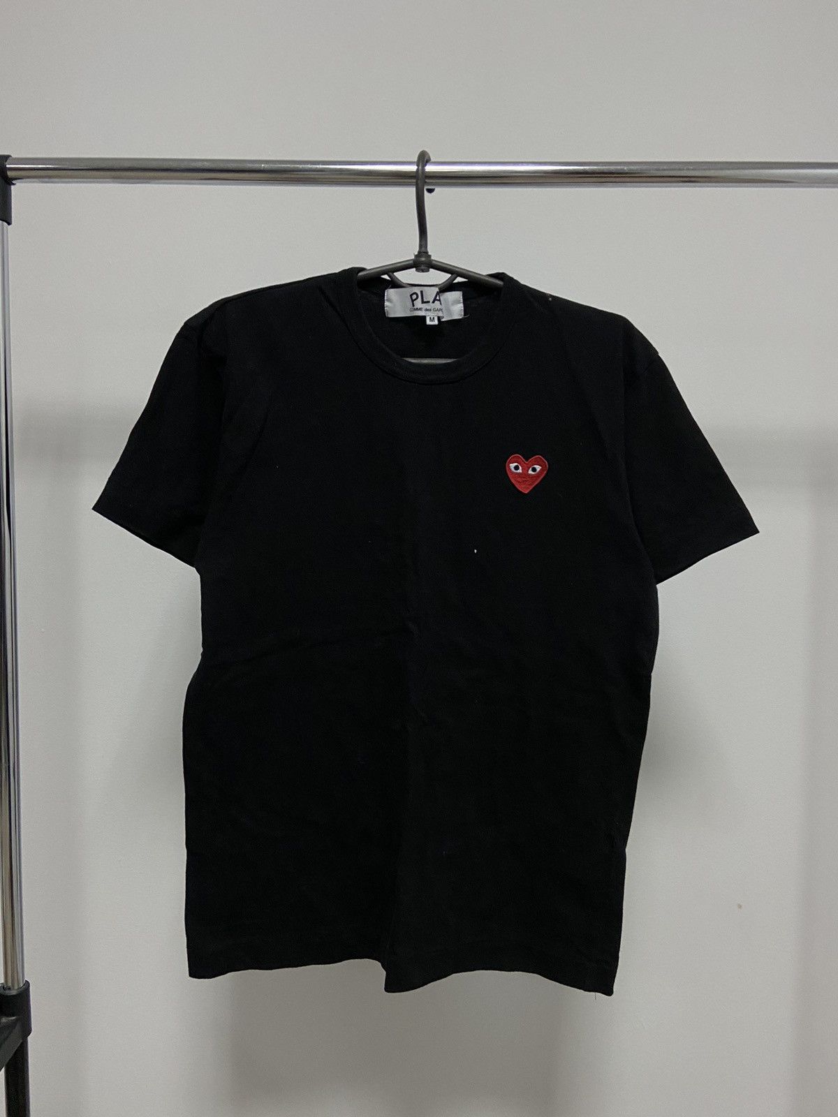 Comme des Garcons PLAY × Japanese Brand × Vintage Play Come Des Garcons Vintage T Shirt Japanese Heart Logo Size US M / EU 48-50 / 2 - 1 Thumbnail