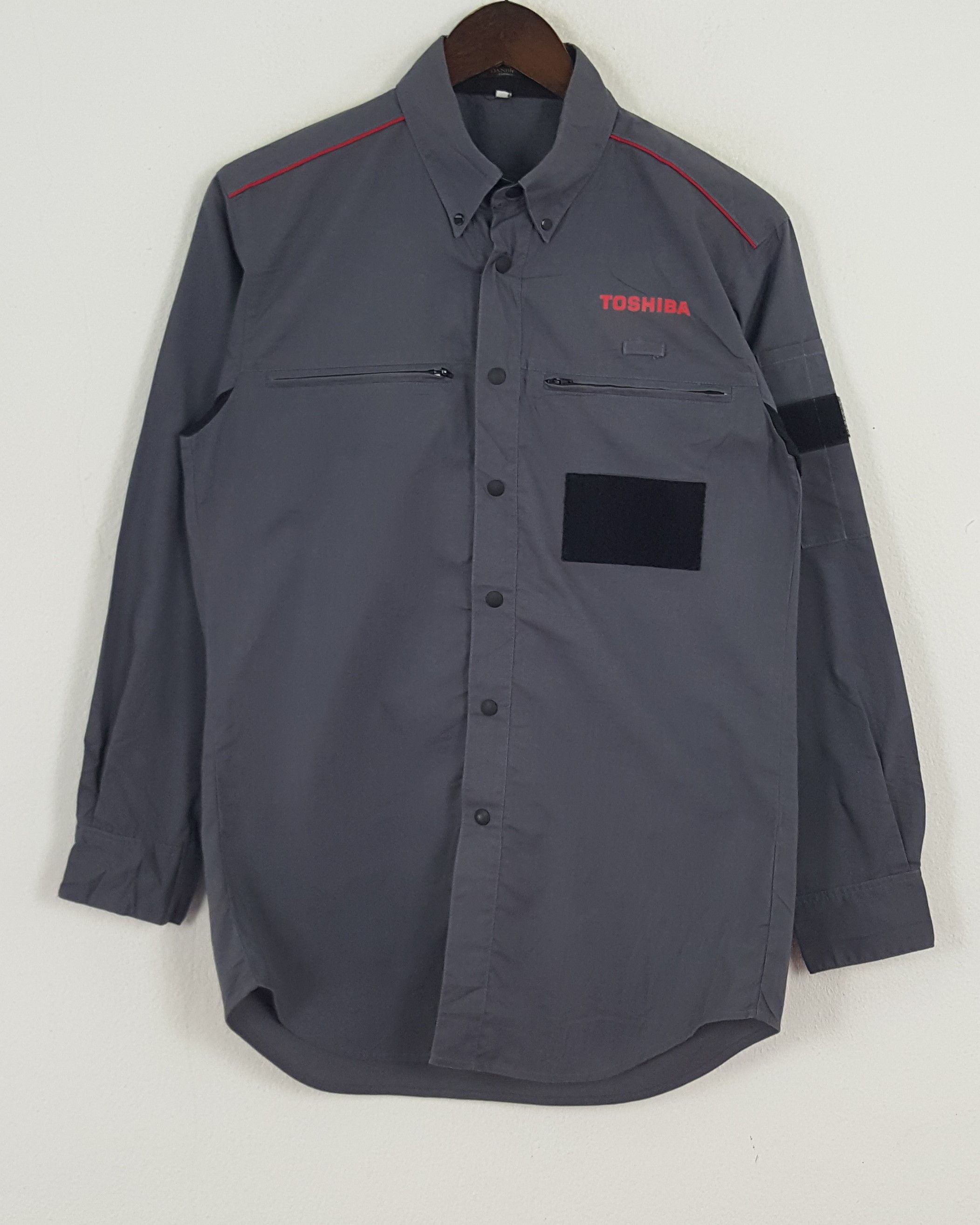 Vintage Vintage Toshiba Worker Button Up Shirt Size US M / EU 48-50 / 2 - 1 Thumbnail