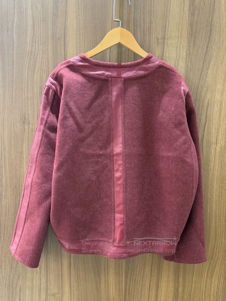 Hermes Hermes Double-faced Cashmere Patch Leather Short Jacket Size XXS / US 00 / IT 34 - 2 Thumbnail