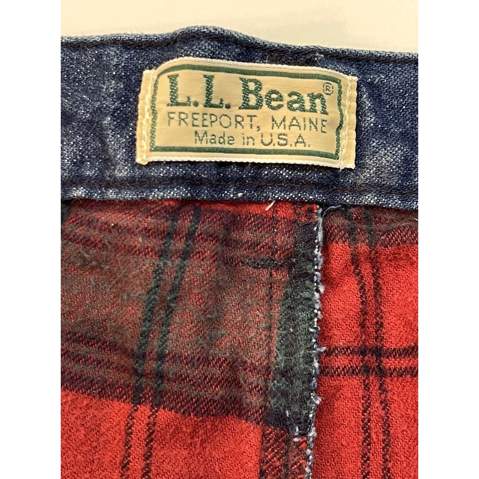 Vintage VINTAGE L.L. Bean Jeans Denim Blue 36x32 Flannel Lined Regular Mens Outdoors 90s Night Hunting USA Blues Jeans Mens Size US 36 / EU 52 - 2 Thumbnail