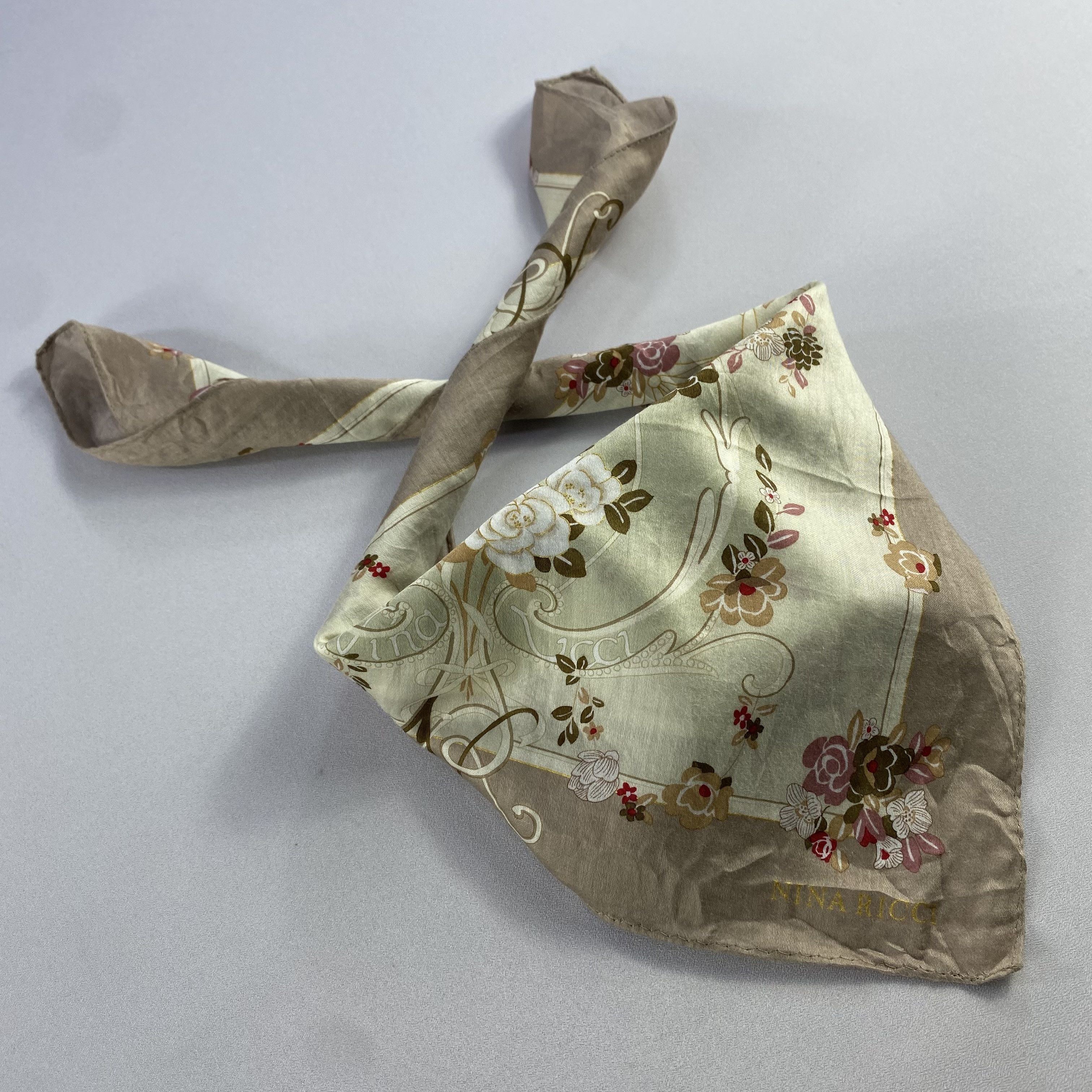 Vintage Nina Ricci Bandana/ Handkerchief / Neckerchief Size ONE SIZE - 2 Thumbnail