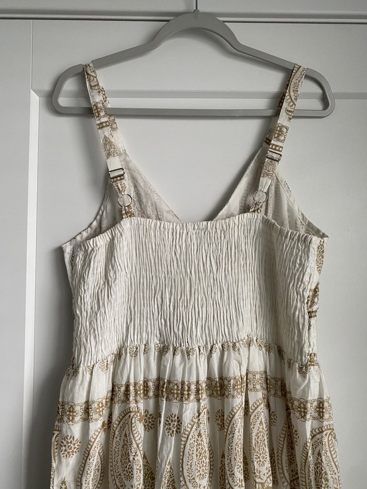 Other Me 2 Magic Women's White Gold Lace Sleeveless Maxi Dress XL Size XL / US 12-14 / IT 48-50 - 6 Thumbnail