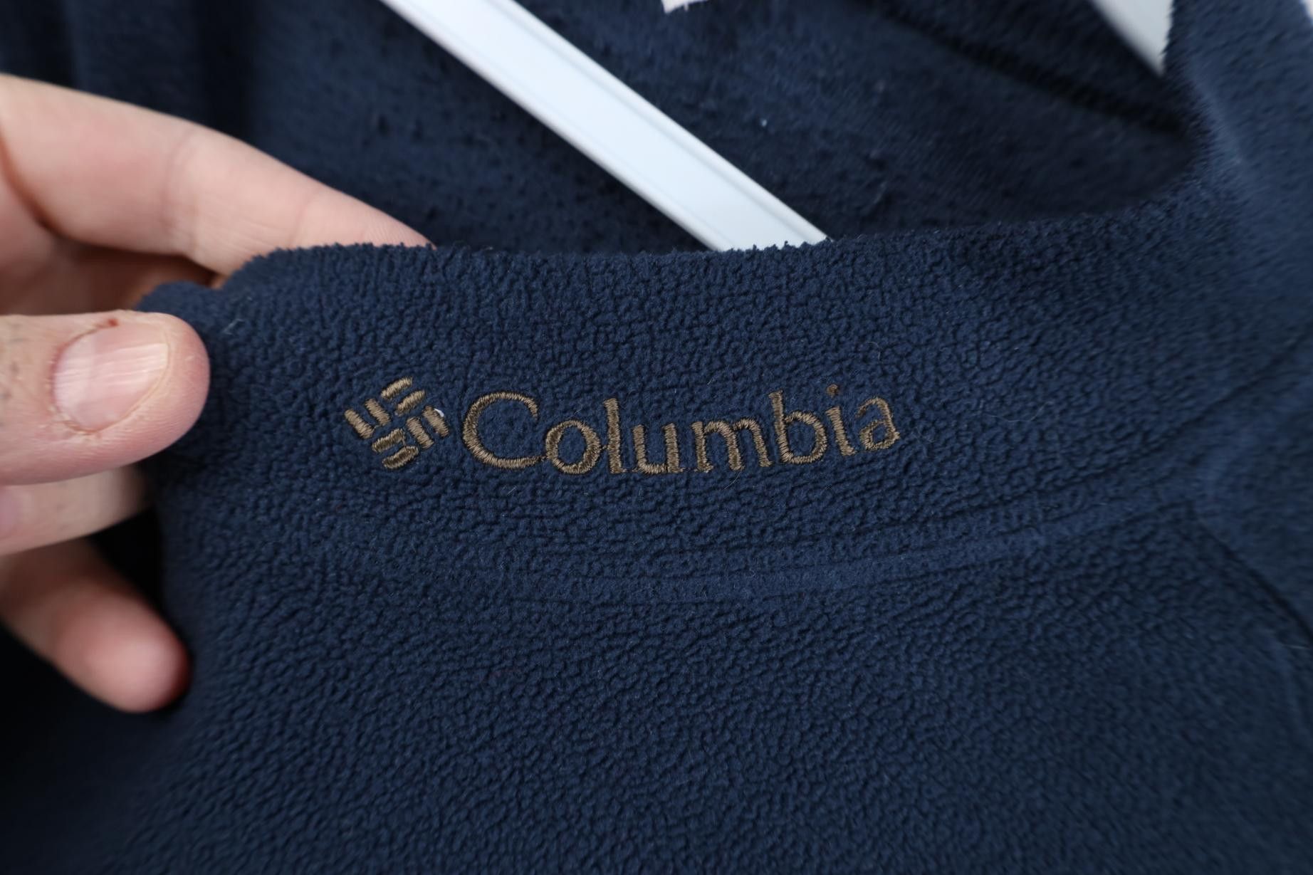Columbia Vintage 90s Y2K Columbia Fleece Mock Neck Sweater Blue Size US L / EU 52-54 / 3 - 4 Thumbnail