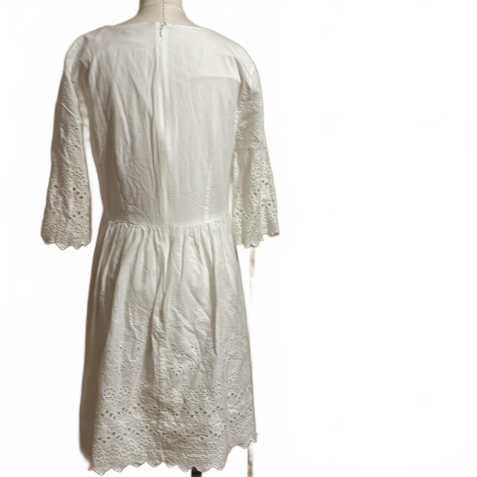 Madewell Eyelet Lattice Dress Size M / US 6-8 / IT 42-44 - 8 Thumbnail