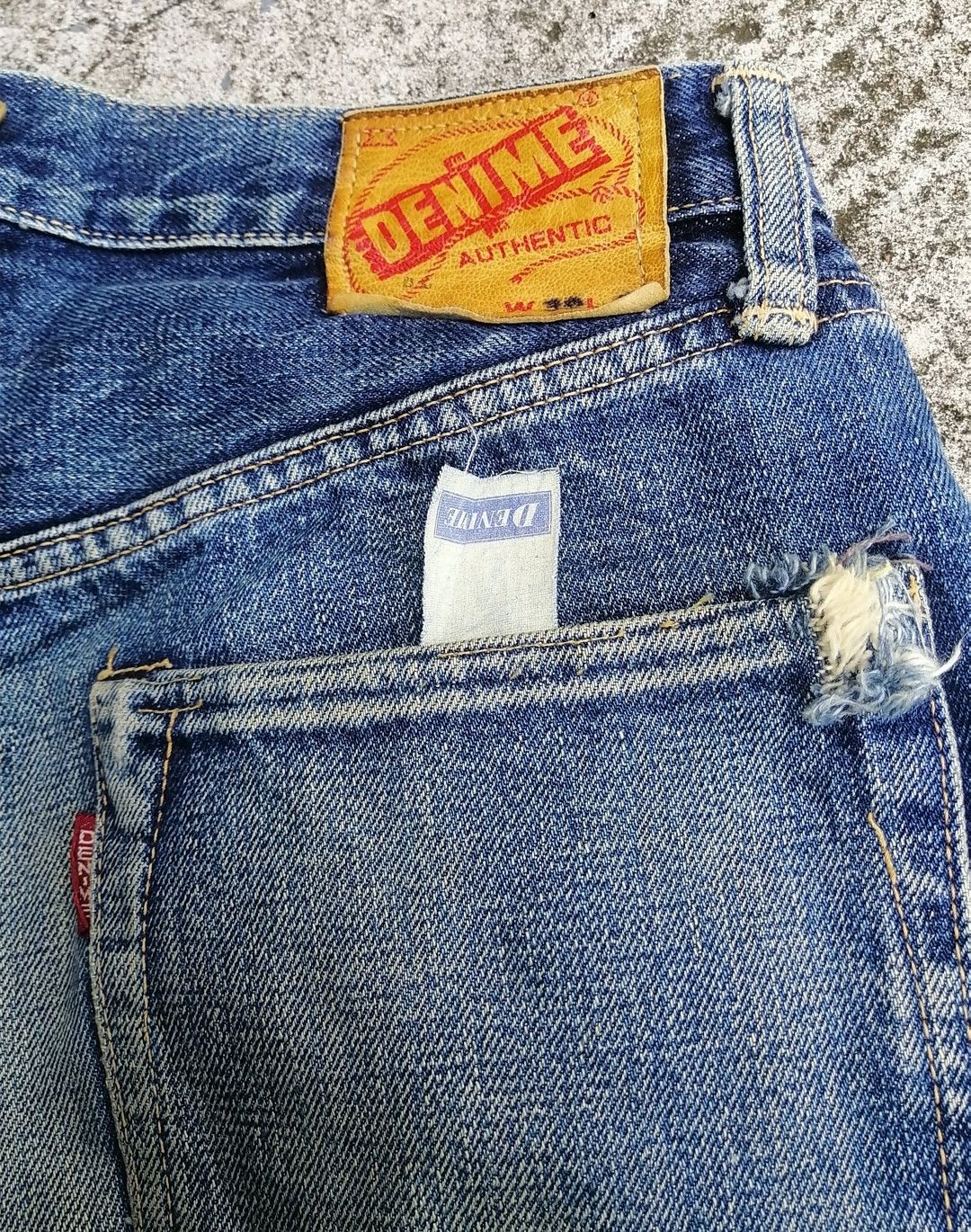Denime × Japanese Brand Denime Made In Japan Selvedge Distressed Denim Jeans Size US 28 / EU 44 - 11 Thumbnail