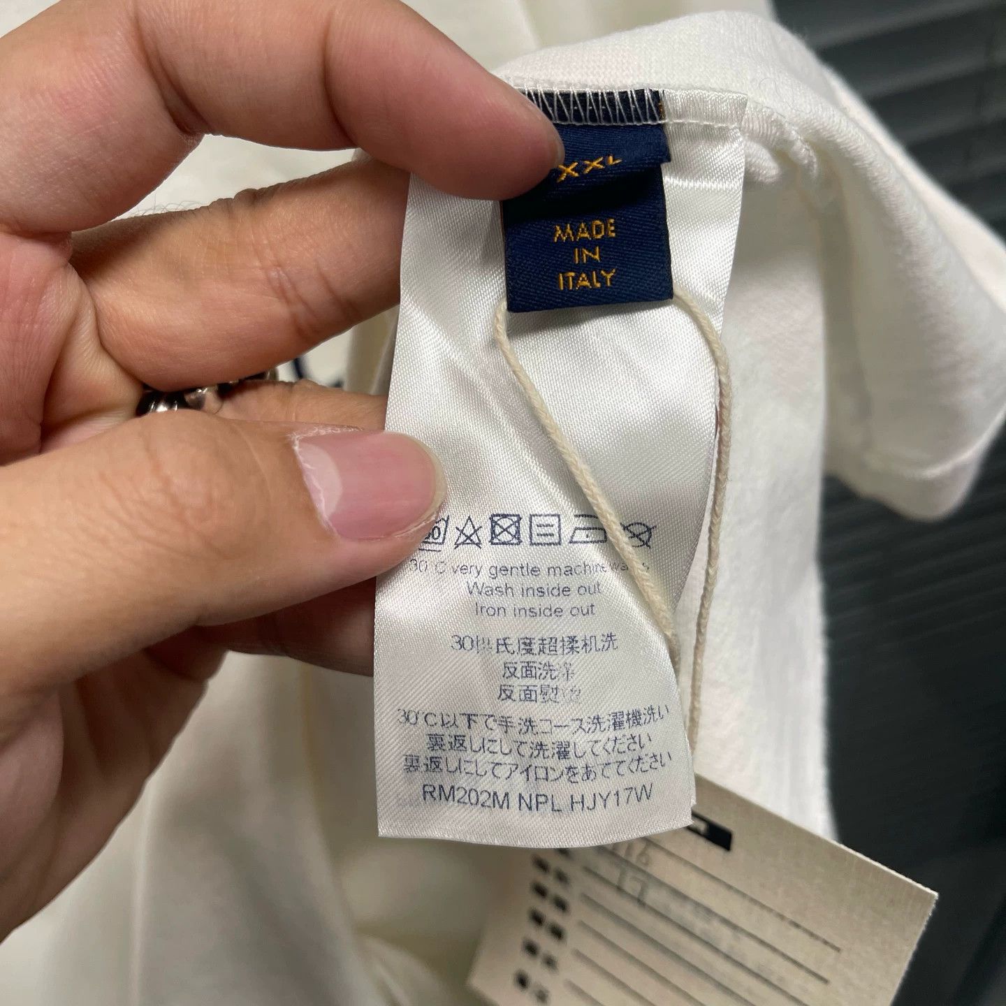 Louis Vuitton LV x Nigo Chest Embroidery Script White Short Sleeve XXL Size US XXL / EU 58 / 5 - 5 Thumbnail