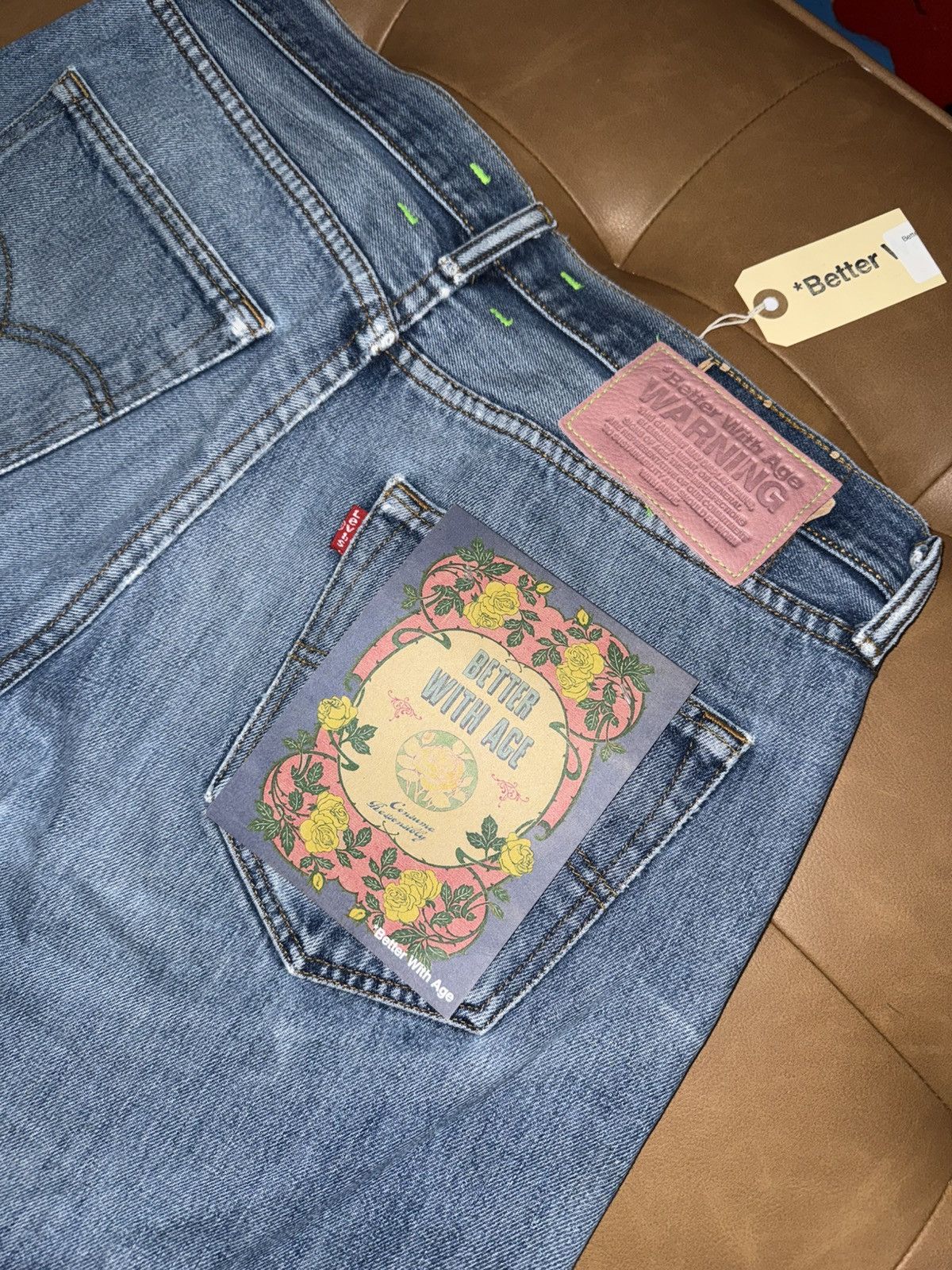 Better With Age Better with age logo jeans Size US 32 / EU 48 - 7 Thumbnail