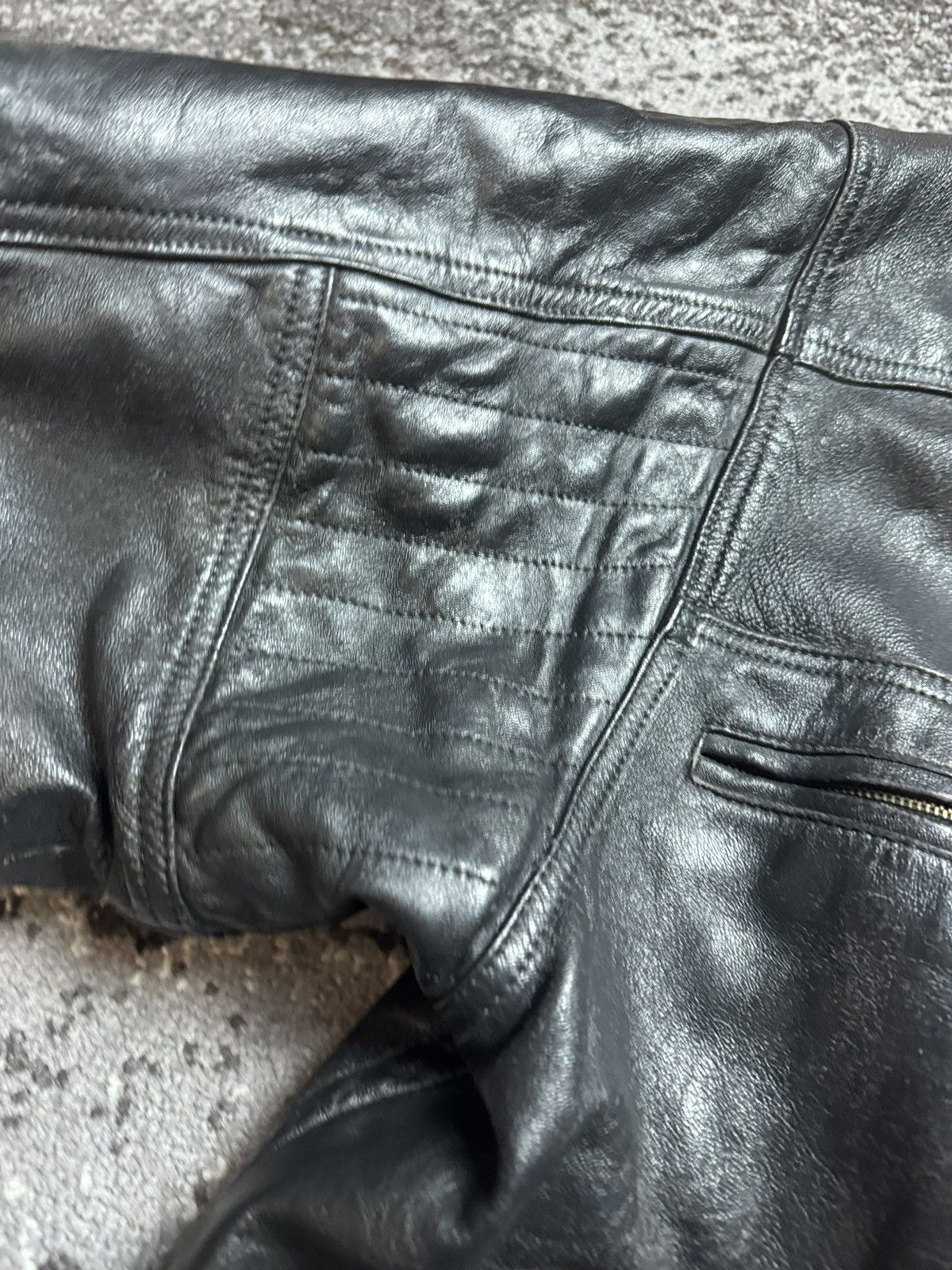 Japanese Brand × Vintage Vintage Y2K Leather Carti Style Opium Aviator Bomber Jacket Size US XL / EU 56 / 4 - 7 Thumbnail