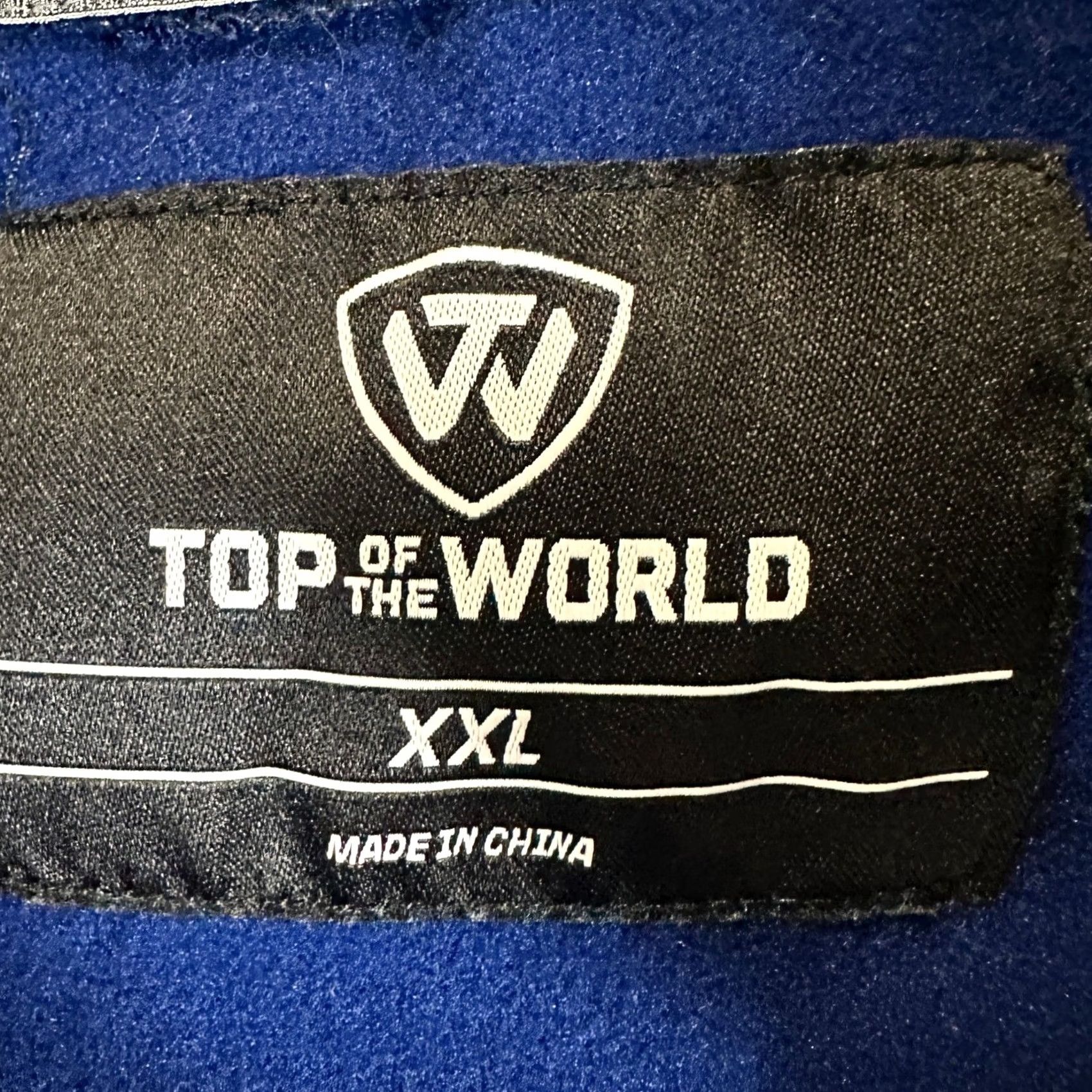 Top Of The World Auburn Tigers Top of The World Pullover Shirt 2XL Blue Quarter Zip Logo Mock Neck Long Sleeve Mens Pullover Shirt Size US XXL / EU 58 / 5 - 4 Thumbnail
