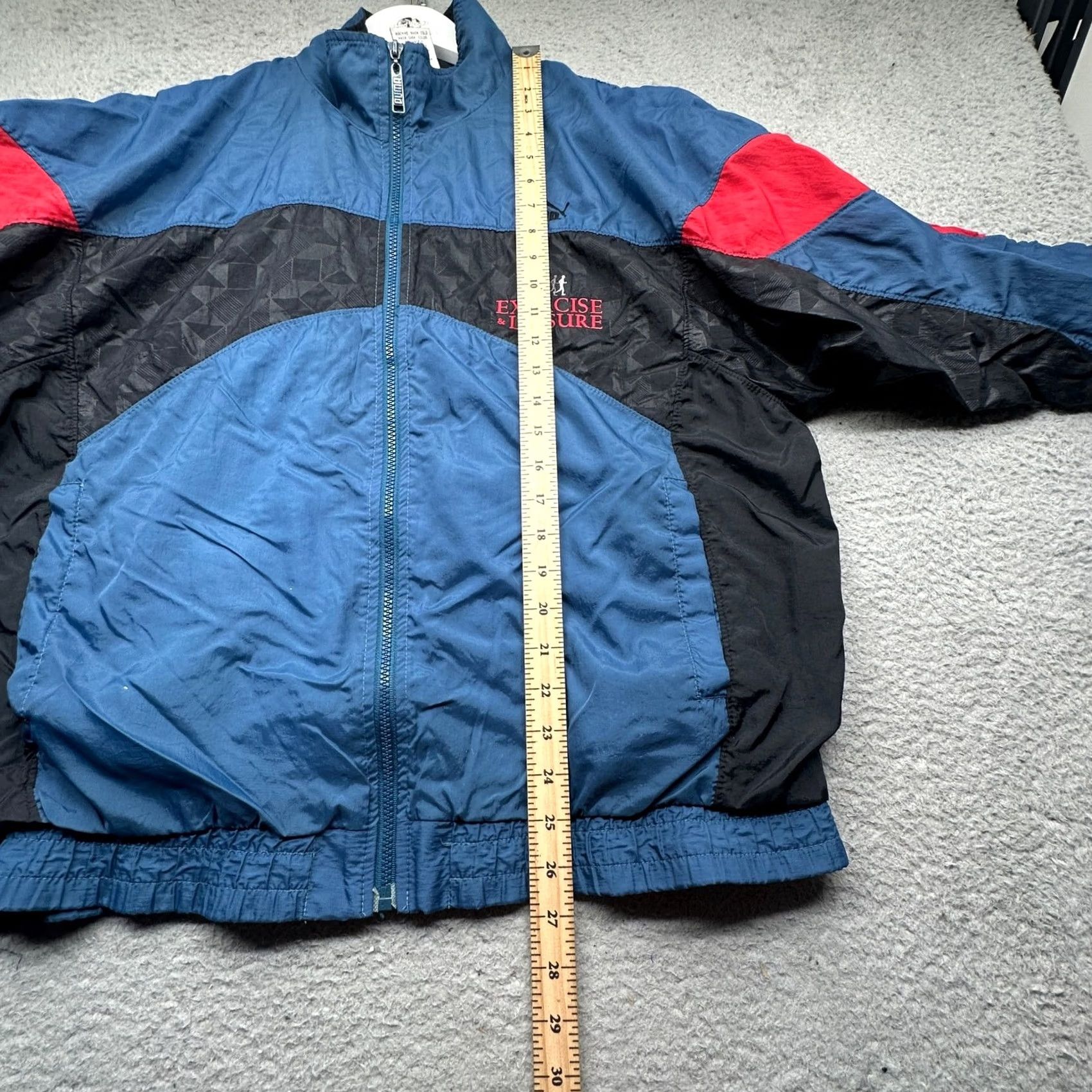Puma VINTAGE Puma Windbreaker Jacket Mens Medium Blue Lined 90s Sport Casual Zip Pockets Size US M / EU 48-50 / 2 - 6 Thumbnail