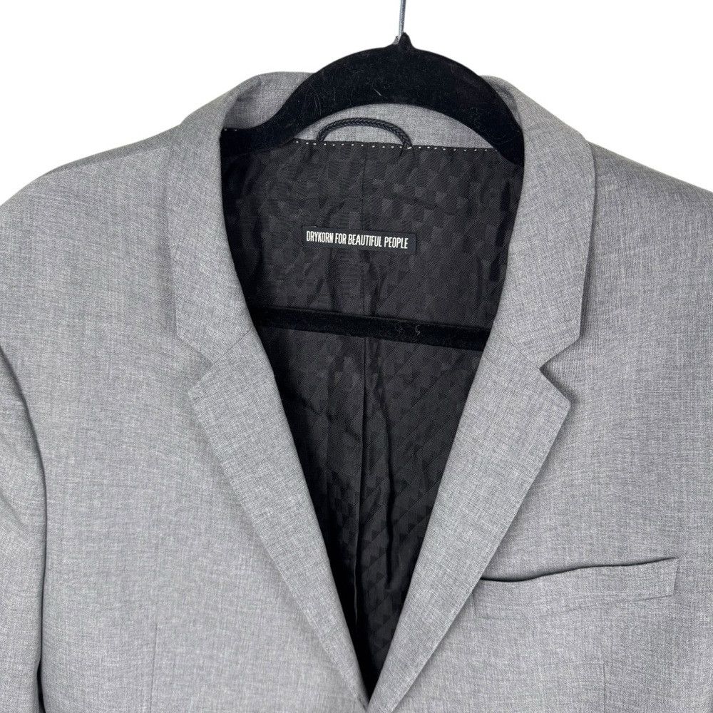 DRYKORN New Drykorn For Beautiful People Grey Wool Blend Jacket Siz Size 52R - 3 Thumbnail