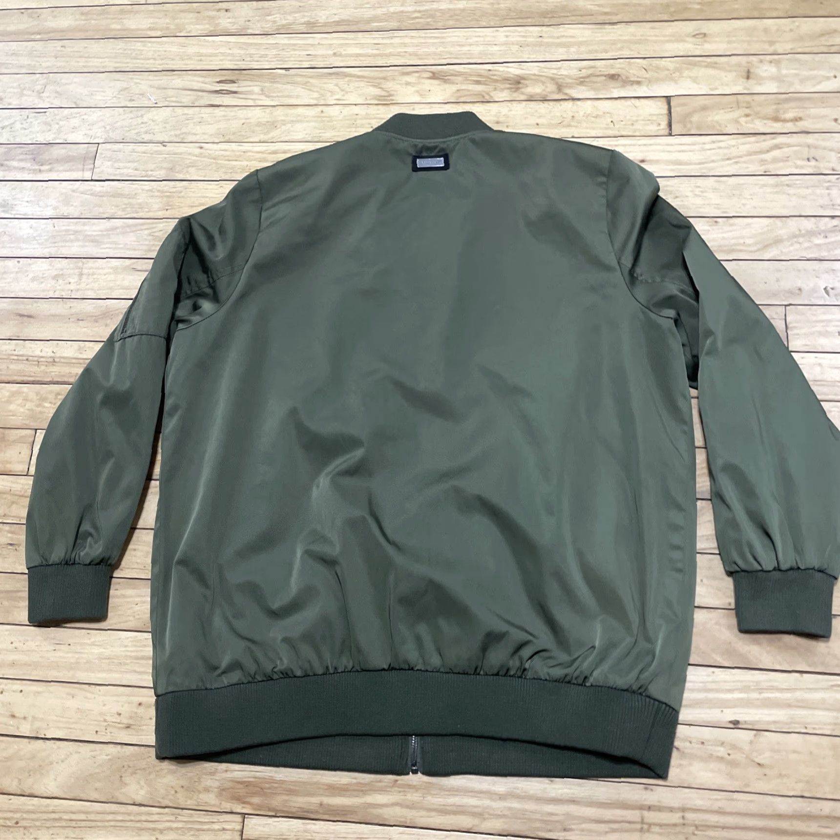 Vintage Bernardo Jacket Men XL Green Lined Zip Bomber Military Mock Streetwear Capsule Jacket Size US XL / EU 56 / 4 - 2 Thumbnail