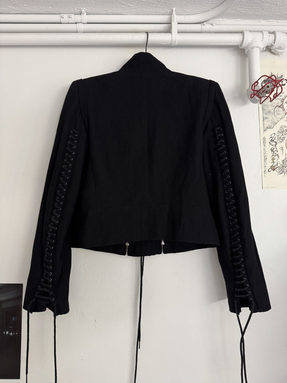 Ann Demeulemeester FW 2011 Ann Demeulemeester Lace Corset Double Zip Jacket Size M / US 6-8 / IT 42-44 - 3 Thumbnail