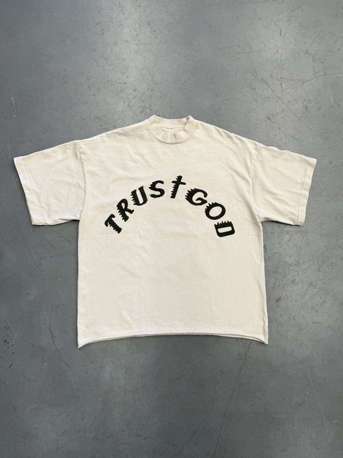 Kanye West SS19 Kanye West Trust God Cropped Tee - Bone Size US M / EU 48-50 / 2 - 1 Thumbnail