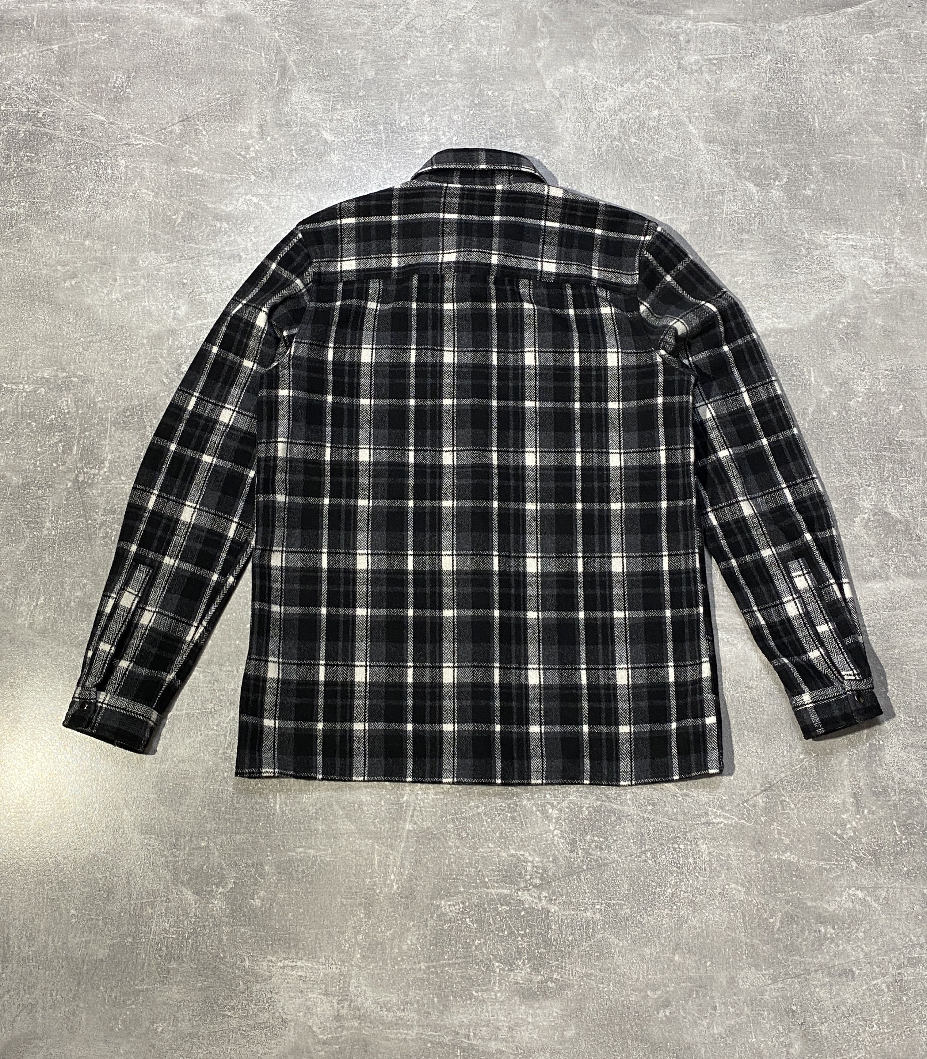 Japanese Brand Vintage Y2K Maison Cinqcent Wool Flannel Shirt Size US S / EU 44-46 / 1 - 4 Thumbnail